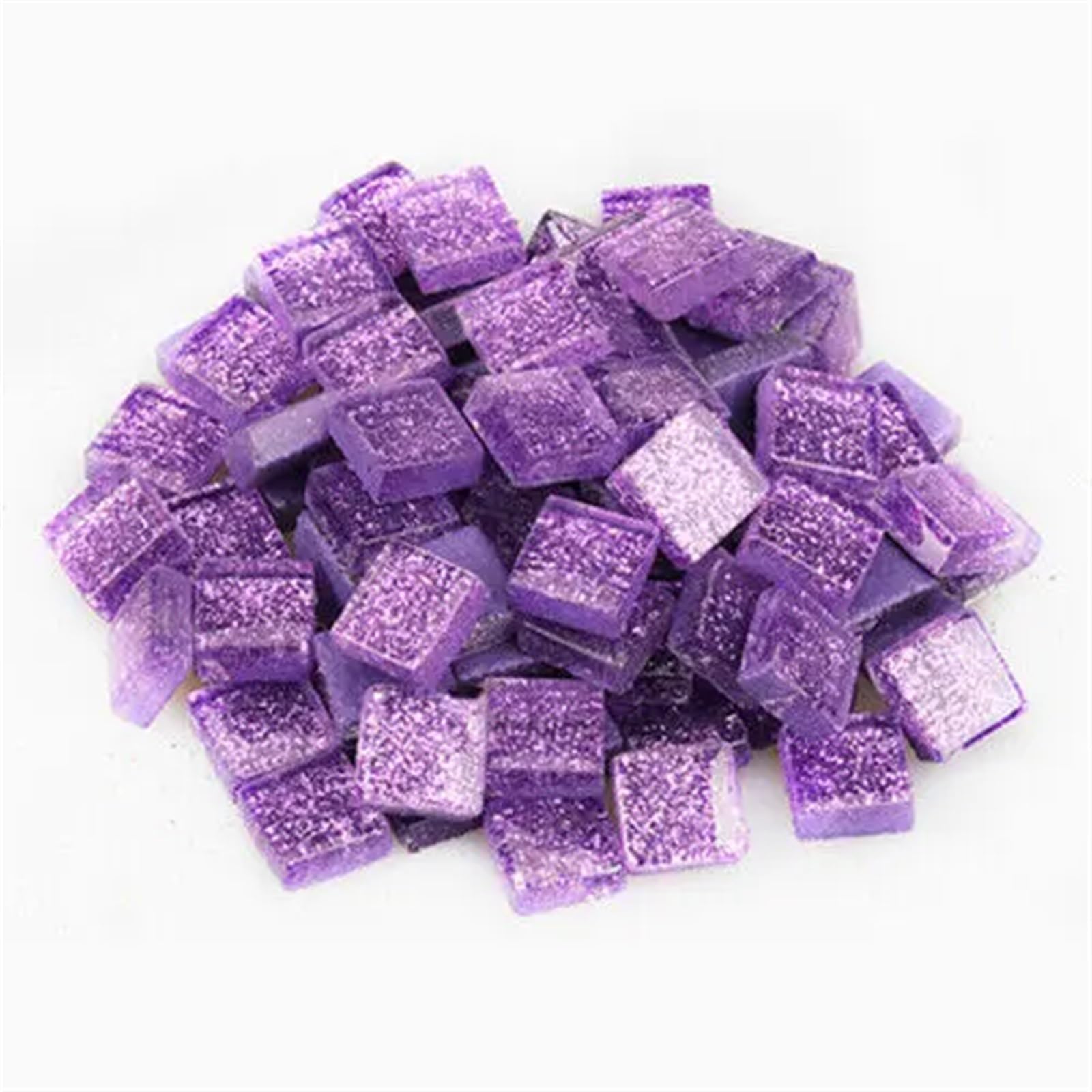 Mosaic Making Supplies 100g Glitter Glass Mosaic Tiles Crafting Pieces Art Hobbies Assorted for Craft arte(Color14)