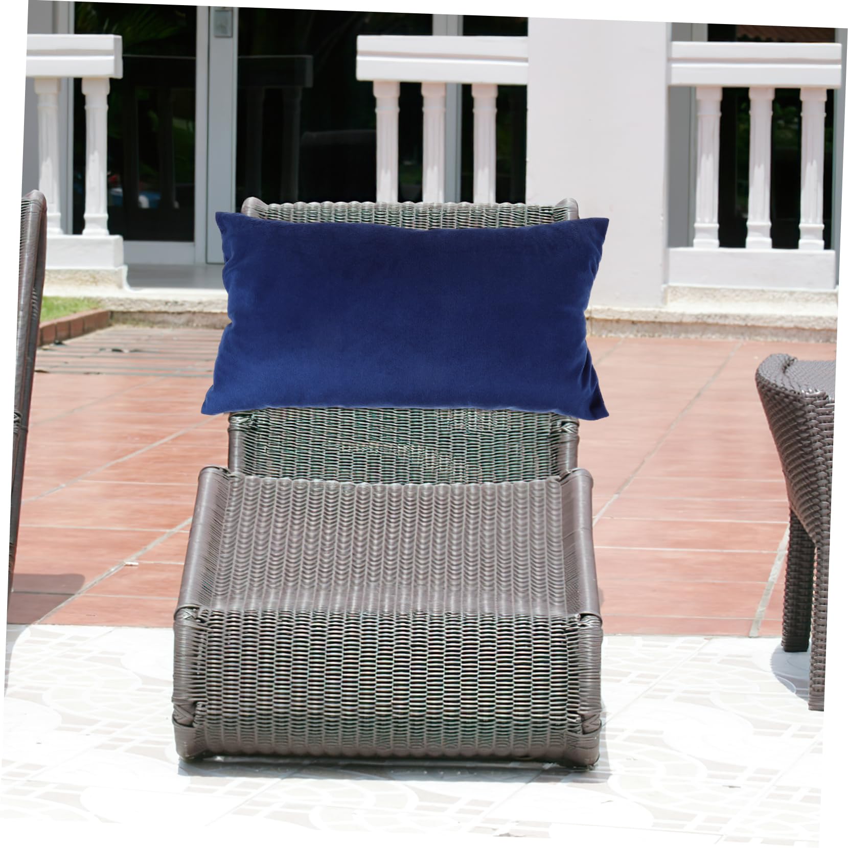 PartyKindom Cuscino Poggiatesta Per Sedia a Sdraio Elasticizzato, Supporto Collo Ergonomico in Spugna Con Cinghie Regolabili, Accessorio Rimovibile Per Sedie Da Spiaggia e Ufficio