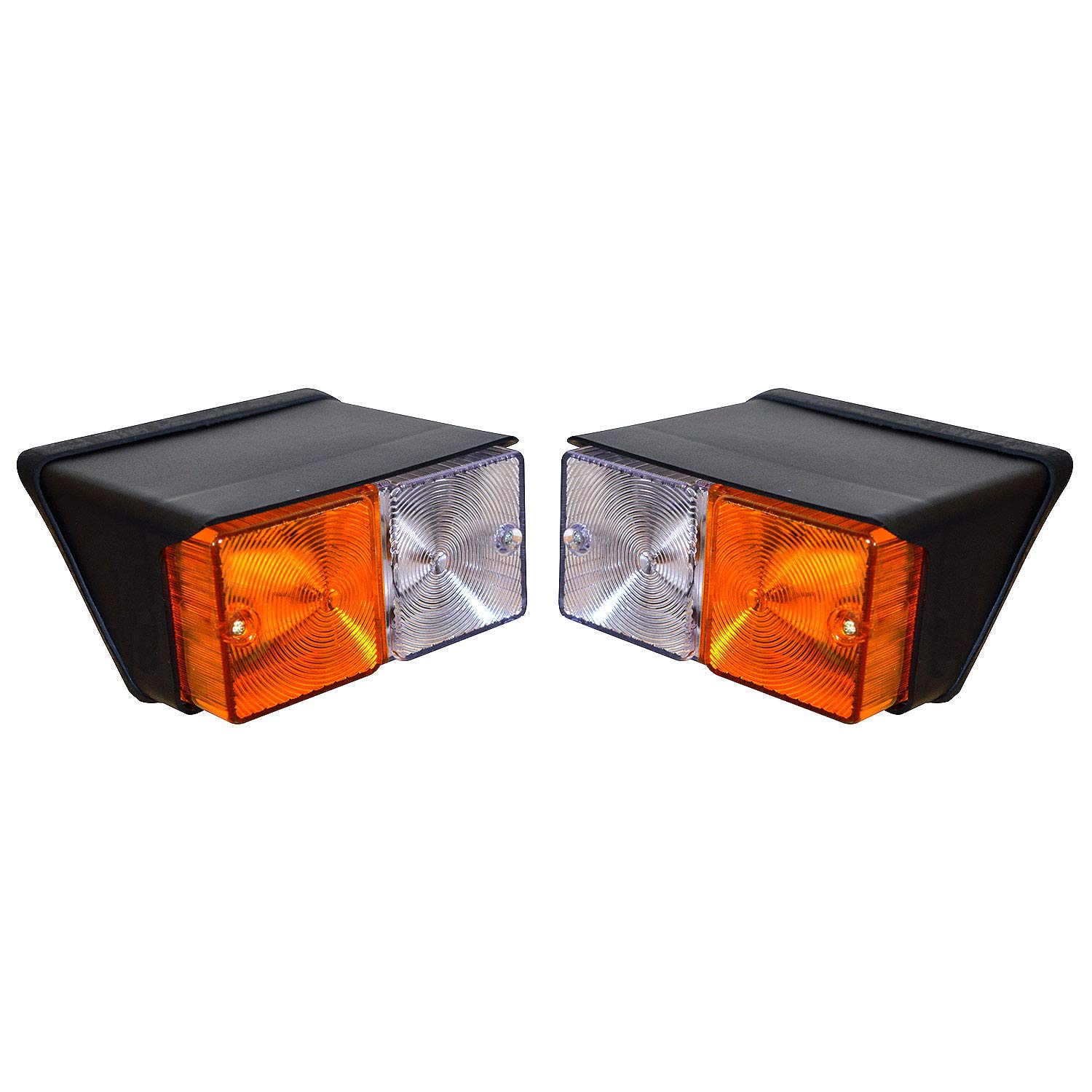Verde Claro Super Brillante LED Combinación Frontal, Conjunto de Luces Intermitentes Reemplazo para Case/IH | Fíat | Tractores Ford New Holland 6610 535 515 4610 (Verde, 12 Voltios)