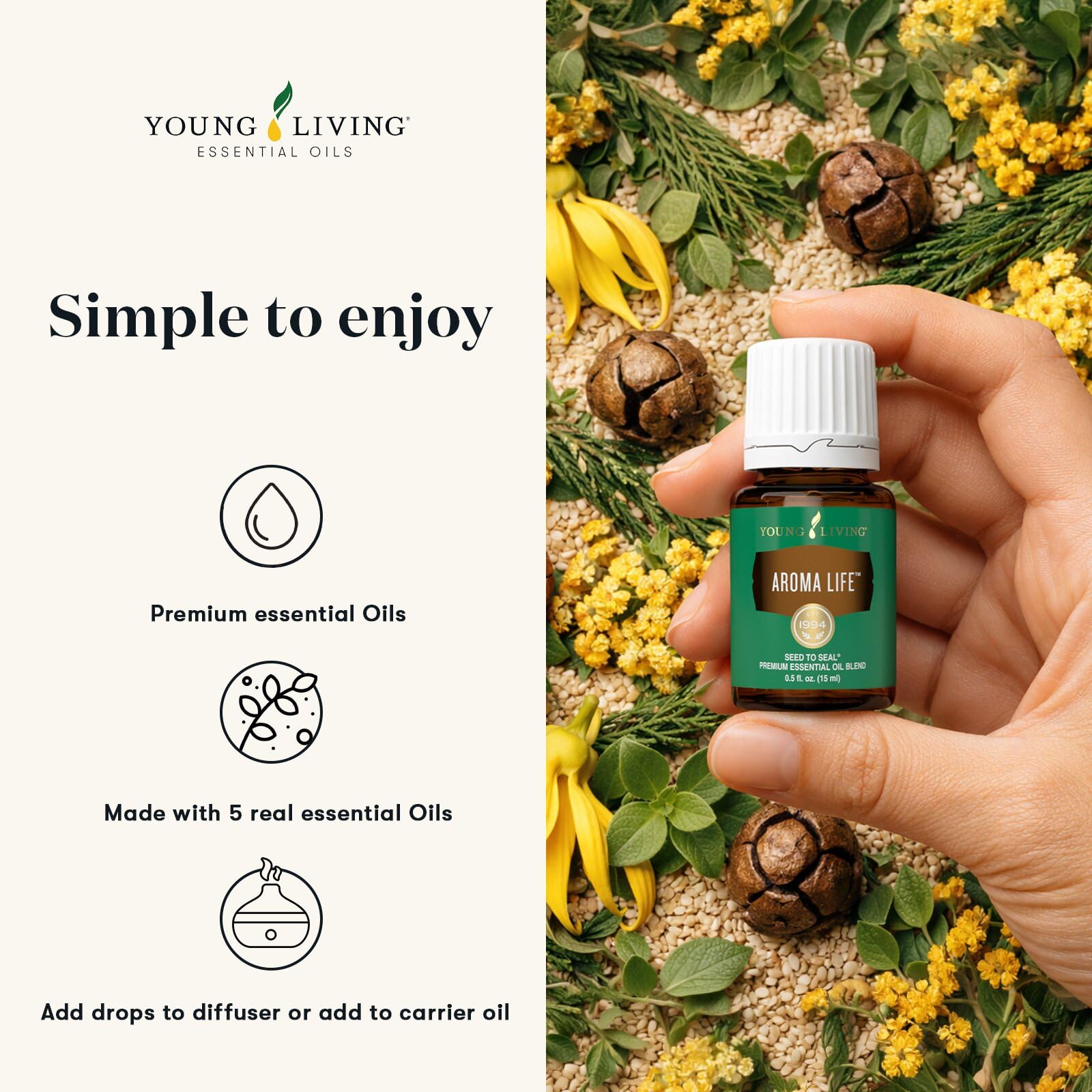 Amazon.com: Young Living Aroma Life Essential Oil Blend | 15 ml