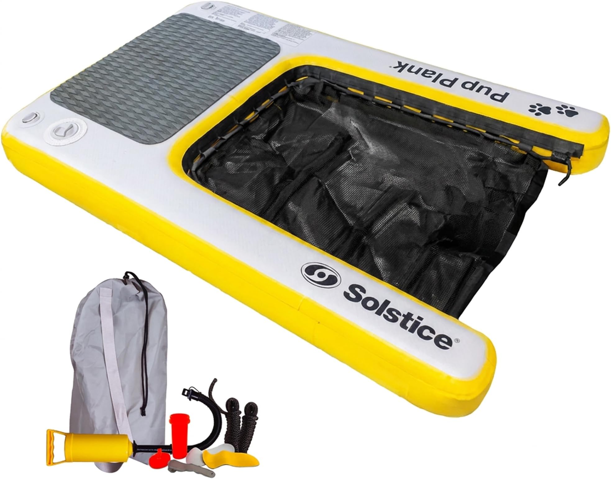 SOLSTICE Inflatable Pup Plank, Dog Water Ramp for Boats & Docks, Boost Step