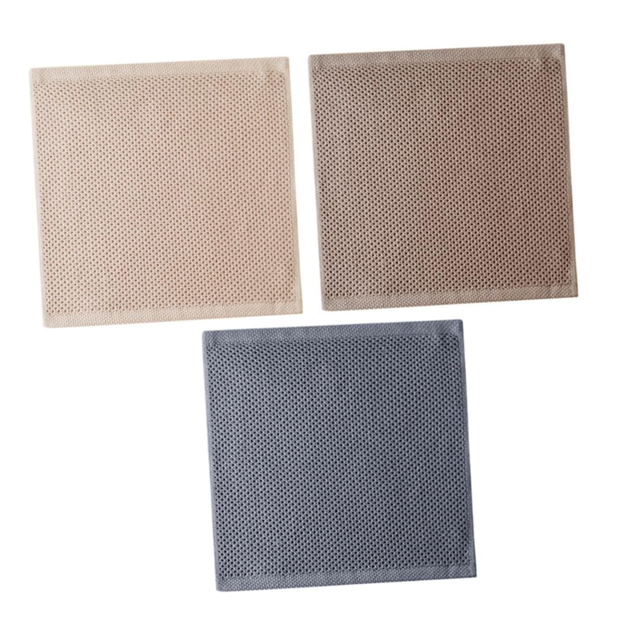 Paños de cocina de algodón absorbentes, 3 toallas de limpieza para utensilios resistentes