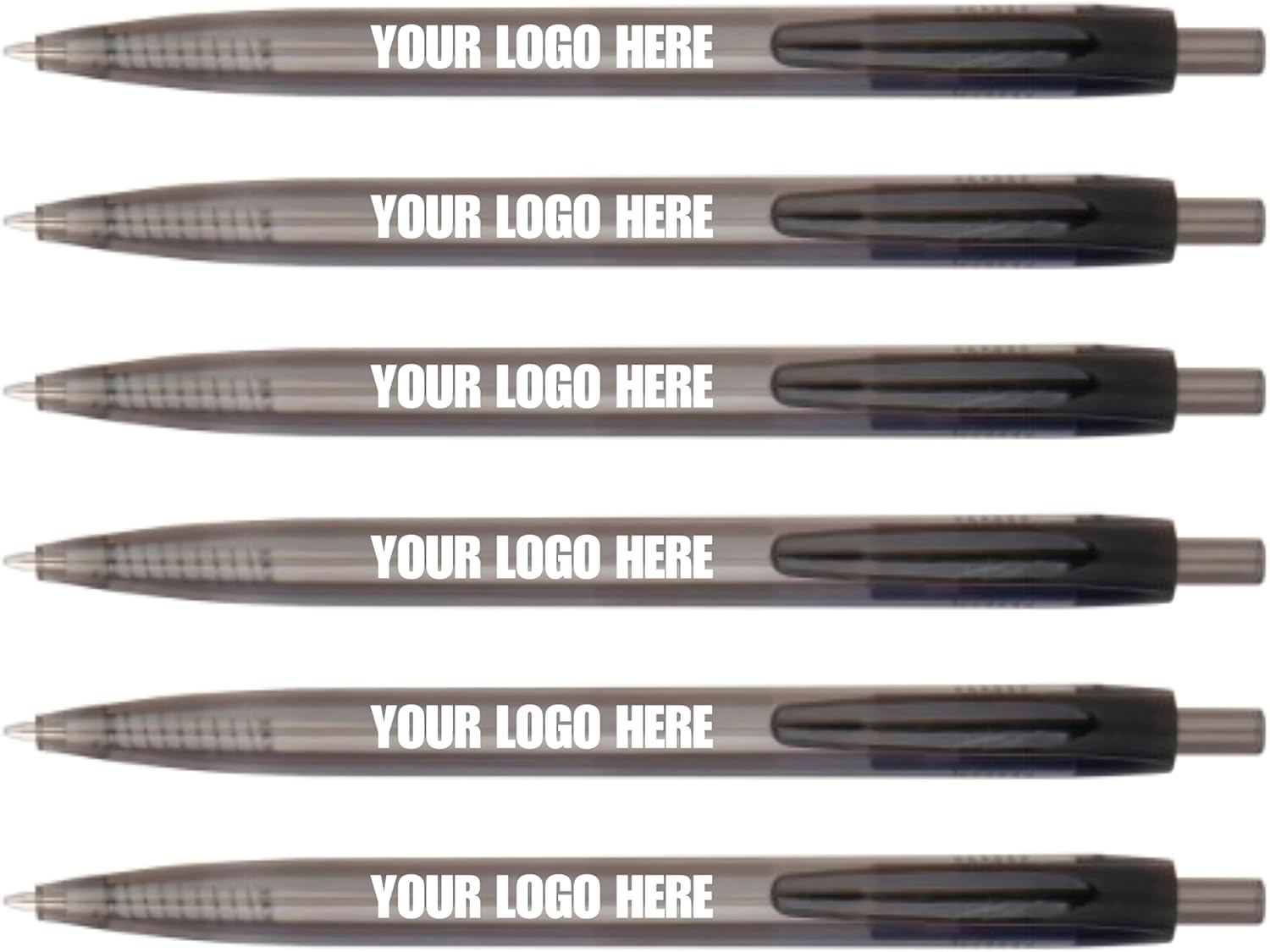 Personalized Plastic Pens, Custom Printed Translucent Ballpoint Pen with Black Ink.Custom Printed Name/Business/Event Information (Translucent Blue, 1000 Count, Pack of 1)