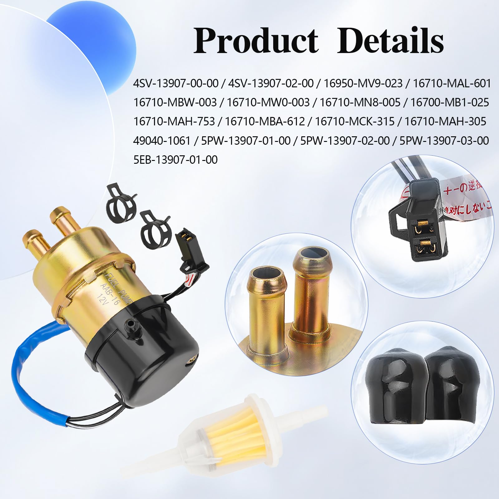 Amazon.com: Road Passion 12v Electric Fuel Pump for Kawasaki Ninja