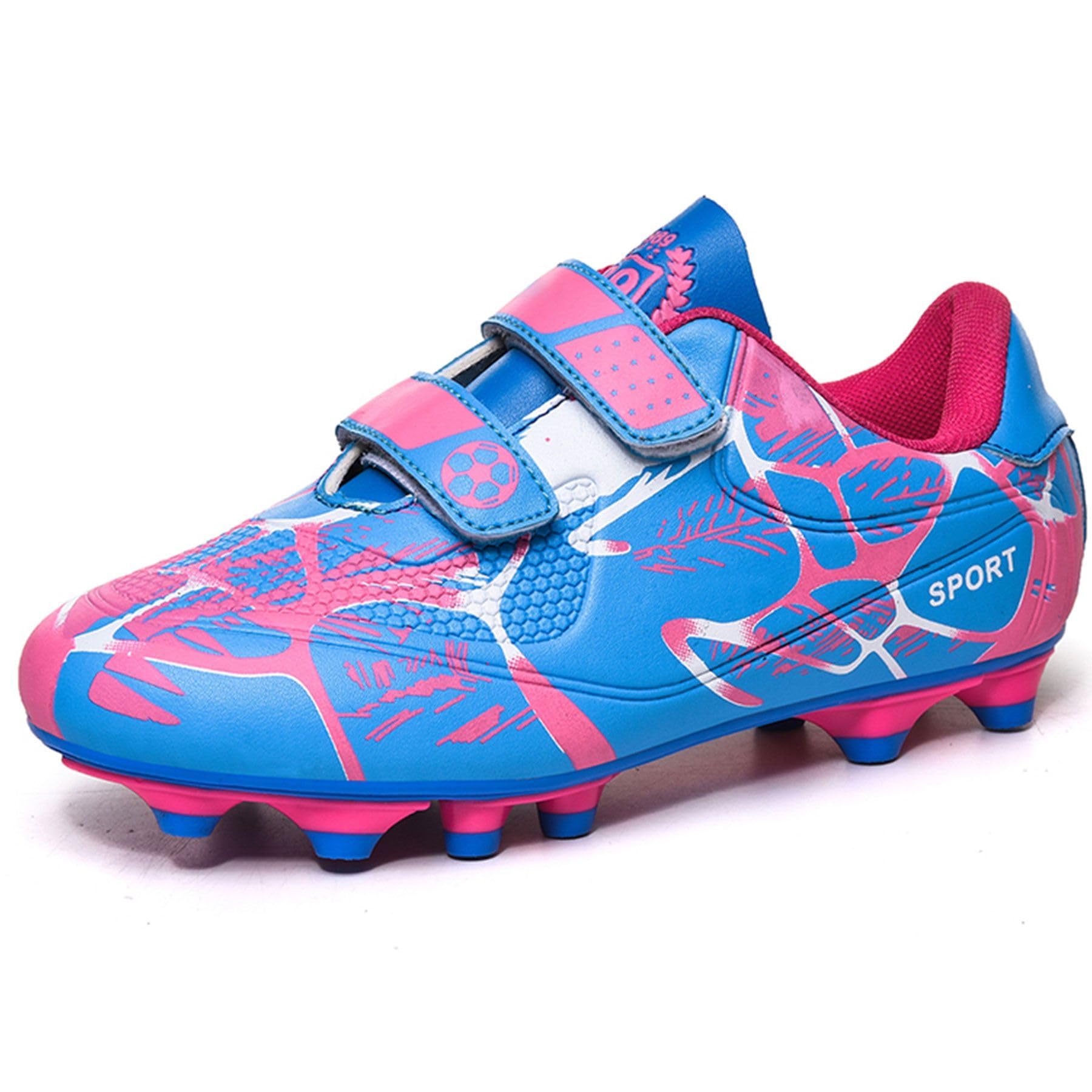 Sainilei Scarpe da Calcio Ragazzi FG/AG Professionale All'aperto Calcio da Scarpe Ragazzo TF Allenamento Bambini Teenage Spike