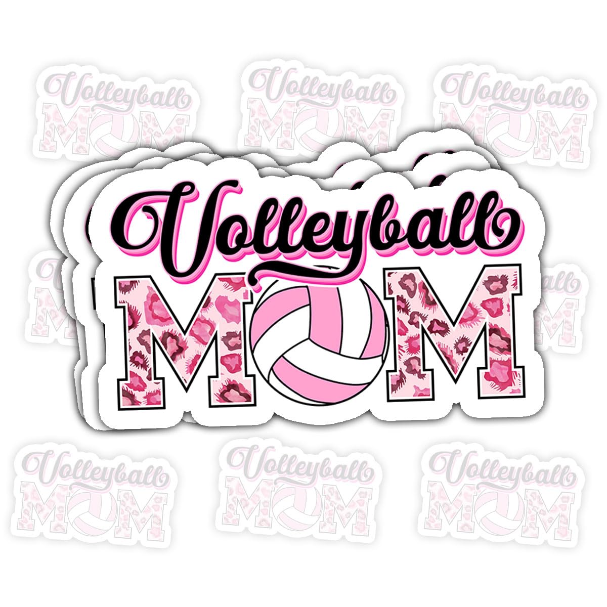Calcomanías de voleibol para mamá y aficionadas al deporte, pack de 3 stickers estéticos
