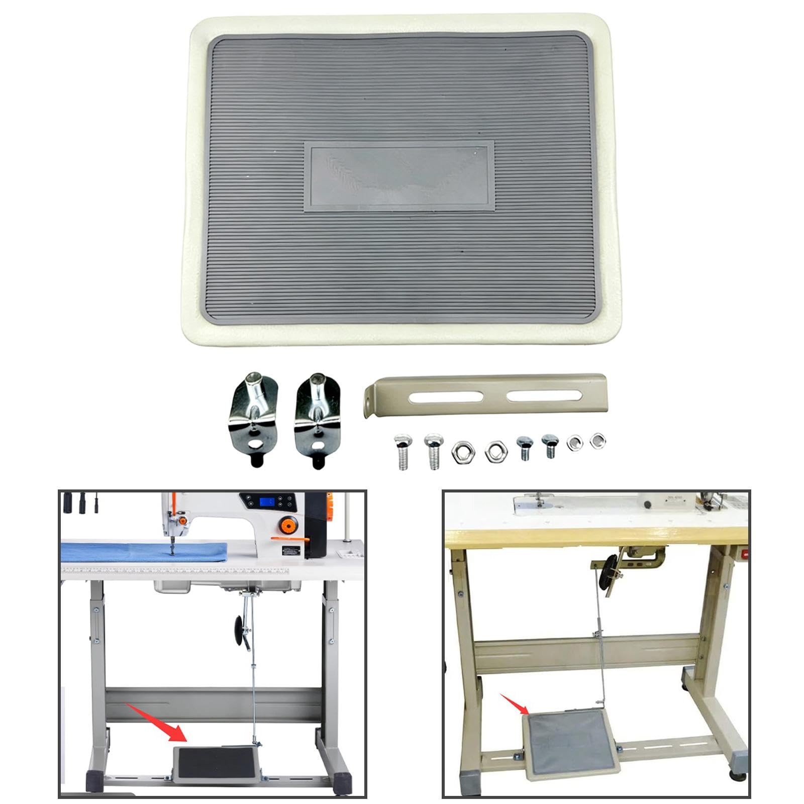 Set di Pedali per Macchina da Cucire, Accessori Robusti, Facile da Montare, Adatto alla Produzione Industriale di Indumenti, per Macchina Piana