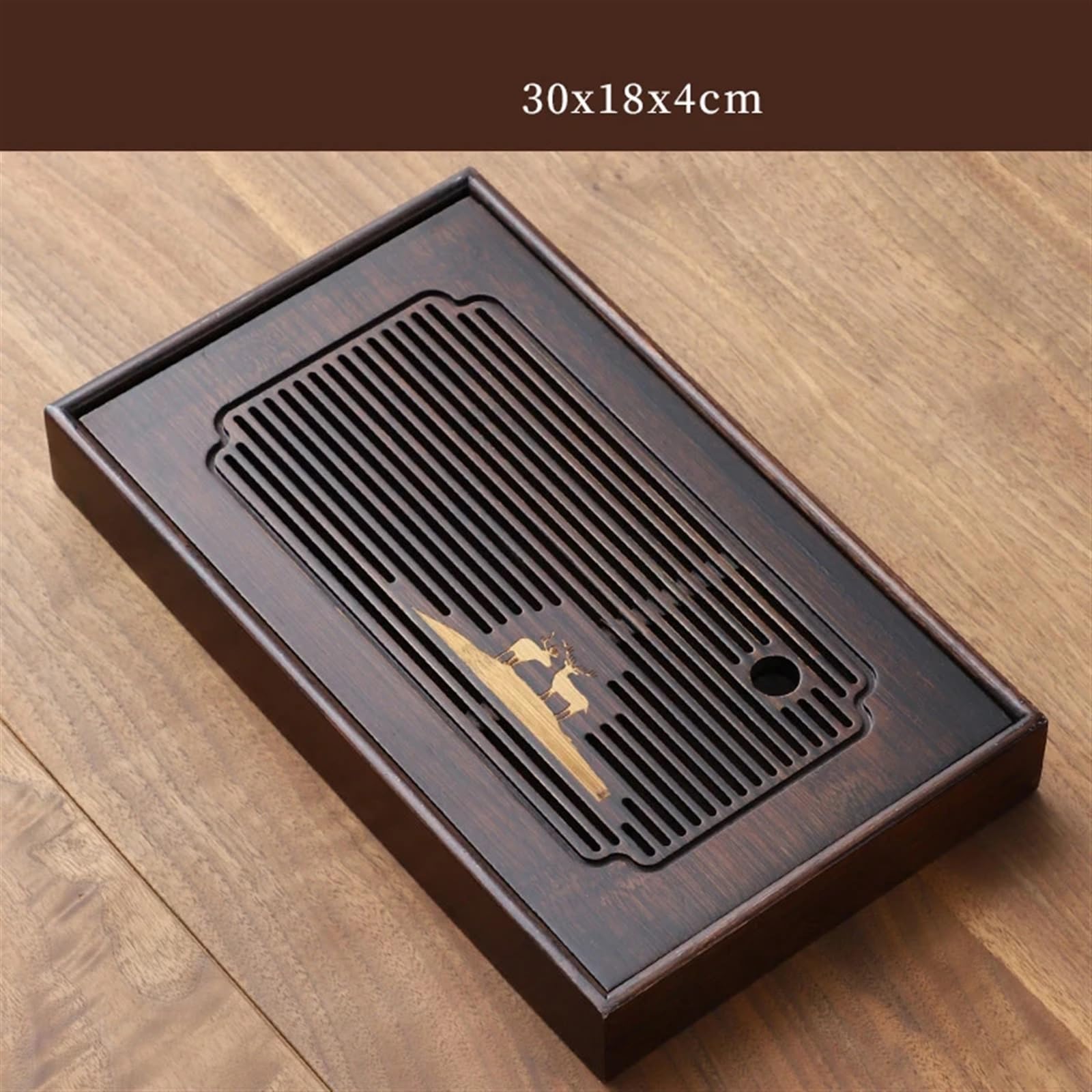 Bandeja Bandeja de té de Madera, Almacenamiento de Agua, Juego de té, Tablero de té Rectangular for el hogar, Bandeja de Almacenamiento de té(S)