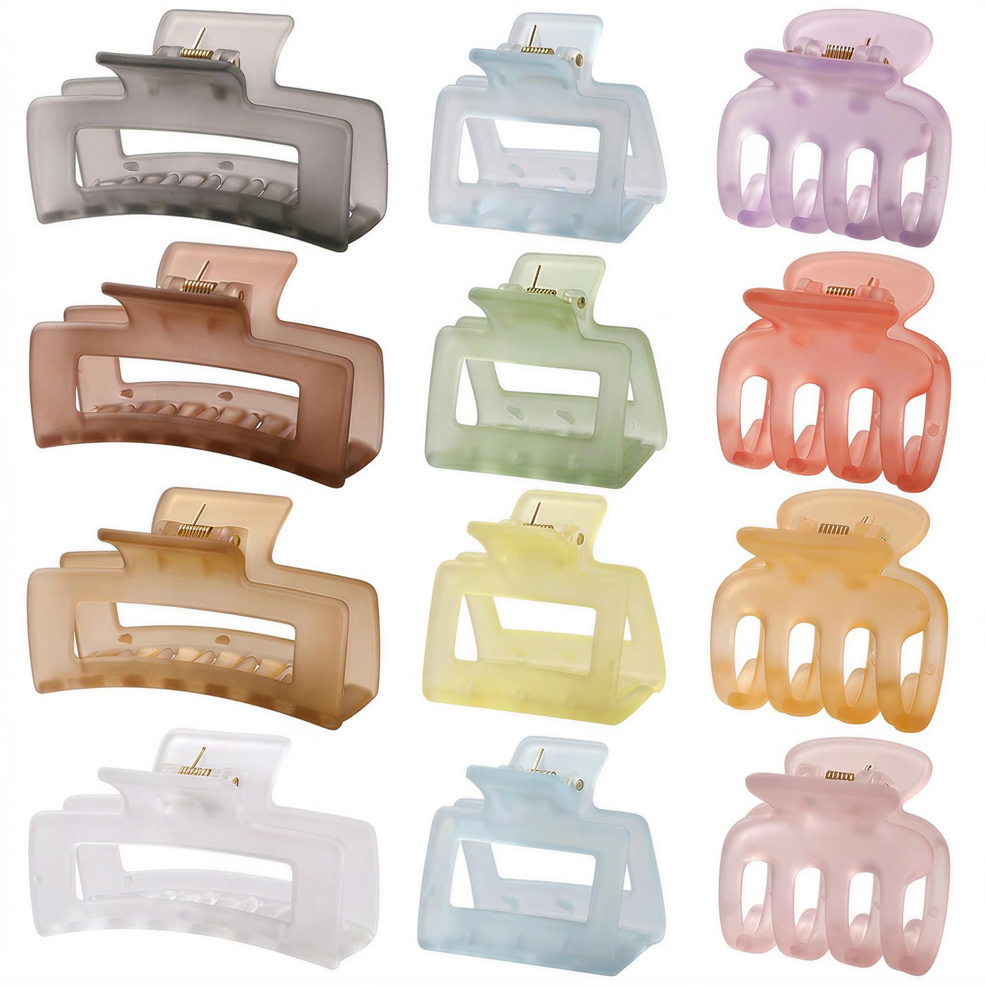 Cute Claw Clips for Women - 12 Pack -8