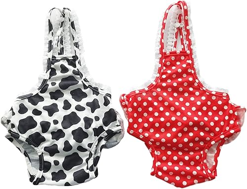 Miniatura 8 de 2 pañales lavables para mujeres con tirantes, cómodos, reutilizables, reutilizables, para cachorros, ropa interior para perros, pañales para niñas
