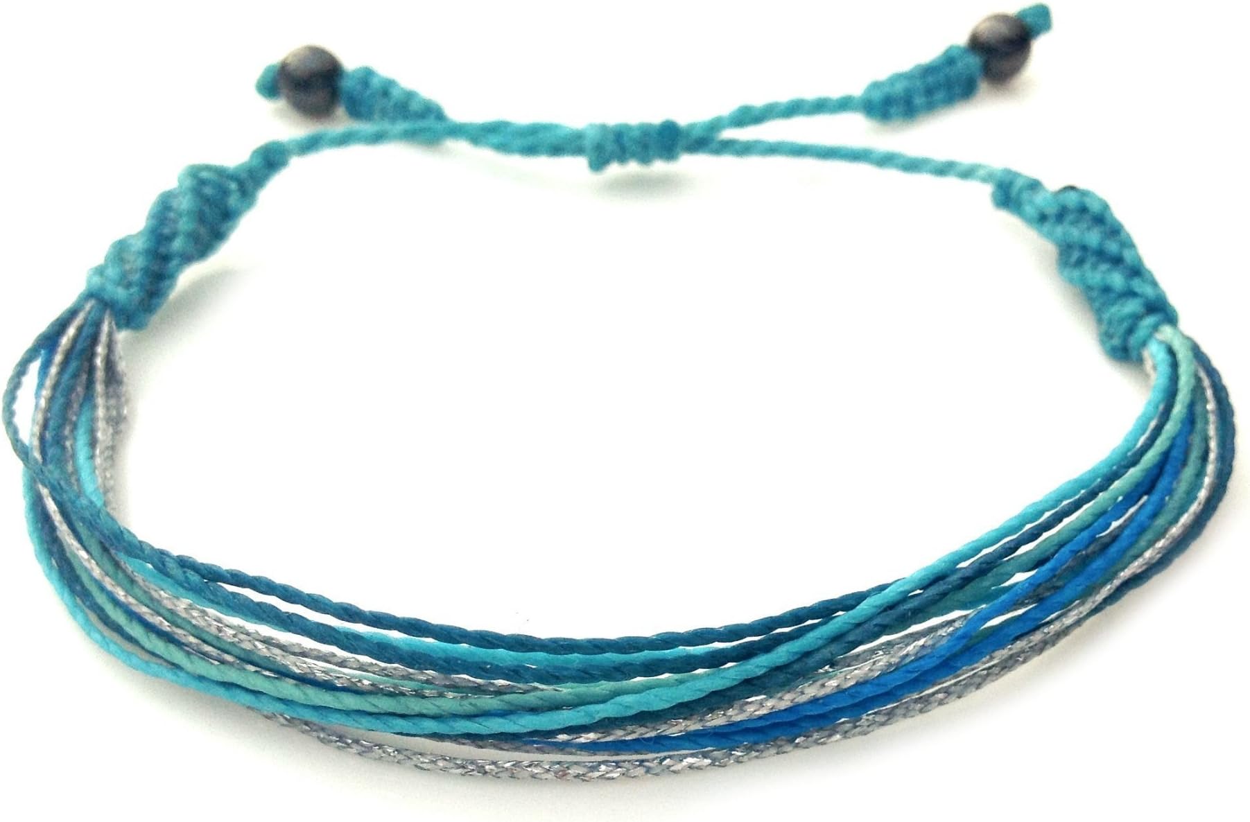 Surfer String Bracelets for Men, Women & Kids โ Adjustable Pull-Tie Waxed Cord, Coastal & Beach Colors, Custom Size and Color Options