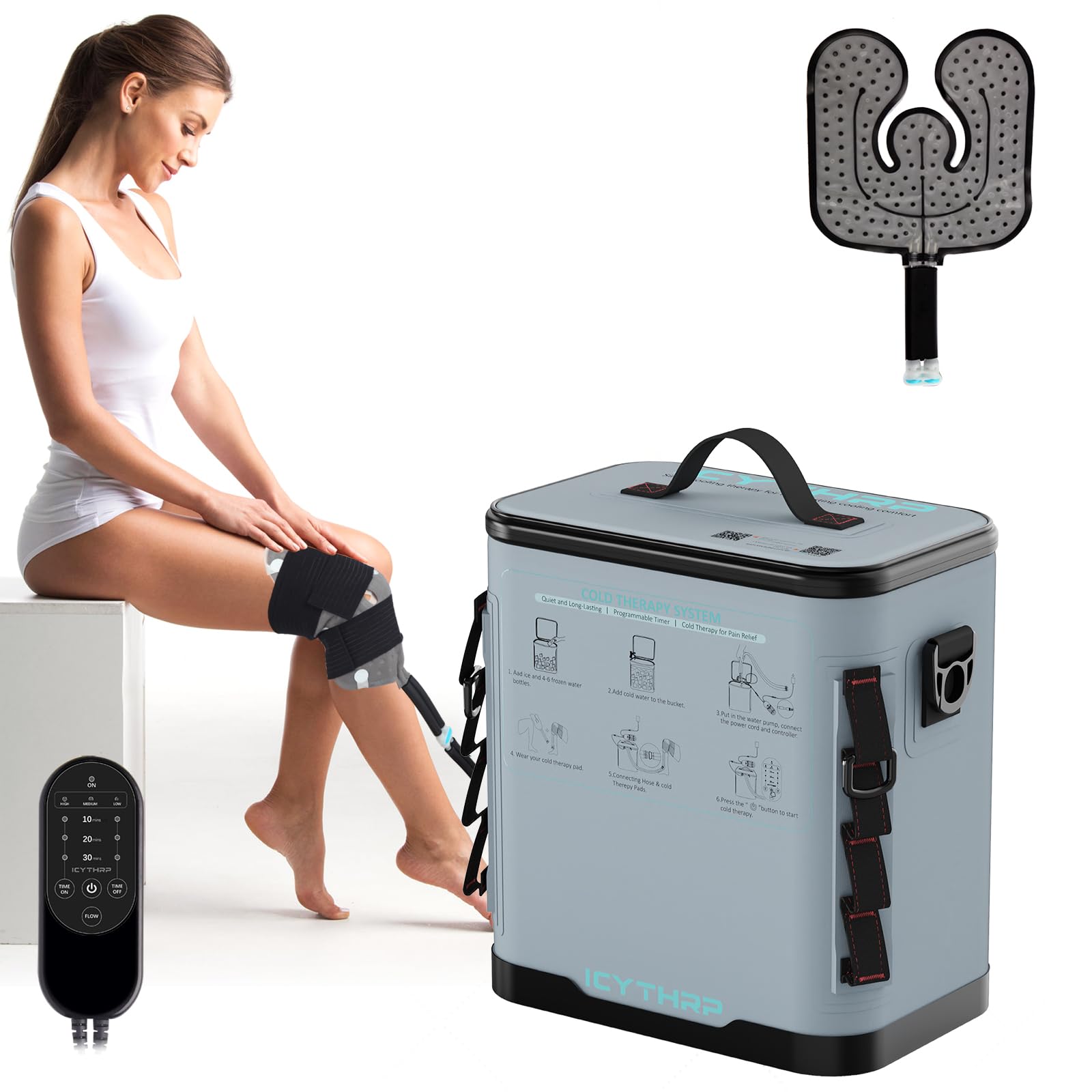 Photo 1 of ICYTHRP Knee Ice Therapy Machine with Programmable Timer