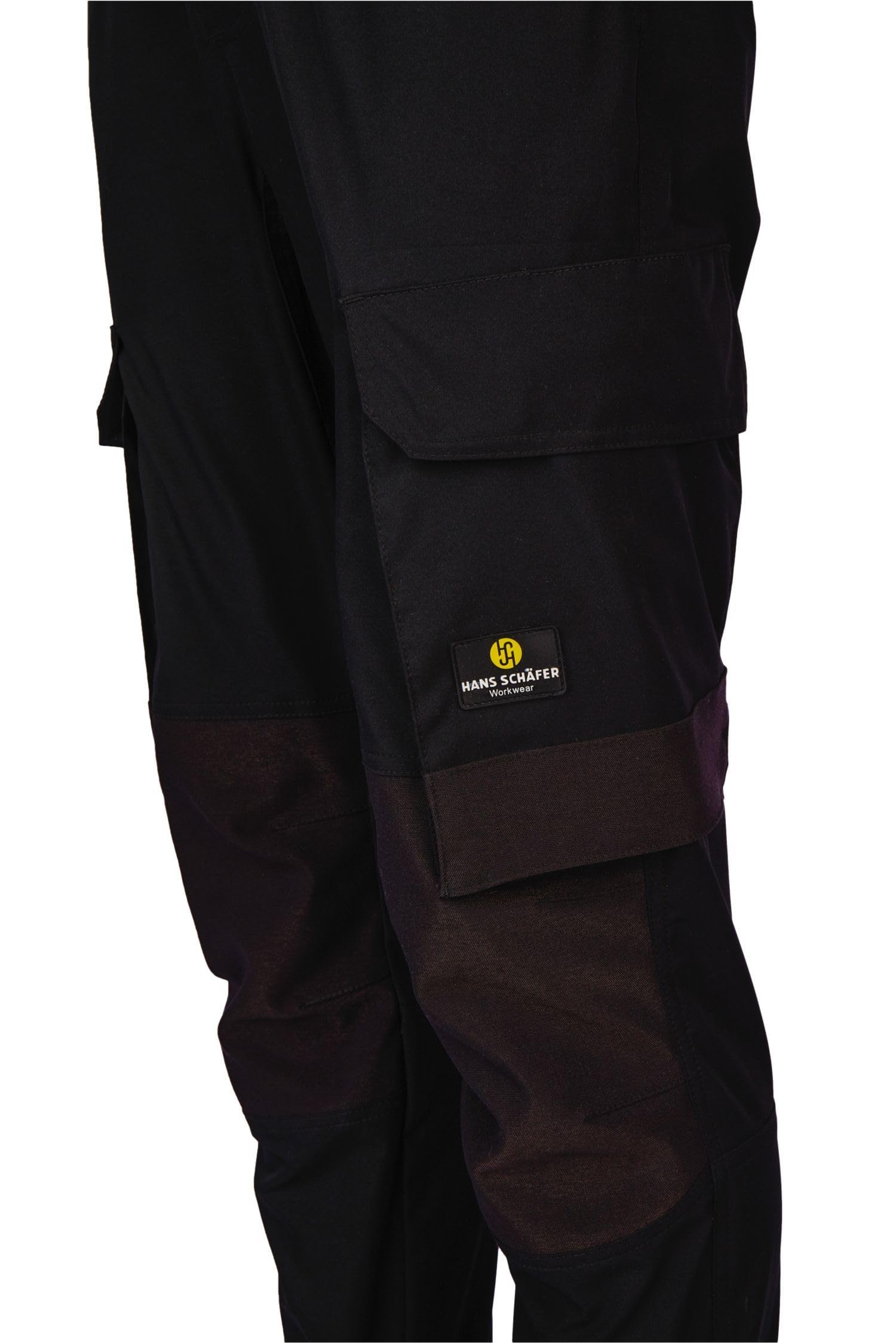 HSW Professional – Lange Arbeitshose für Herren – Funktionelle Bundhose mit Knieverstärkung und vielen Taschen – Bequem wie eine Jogginghose