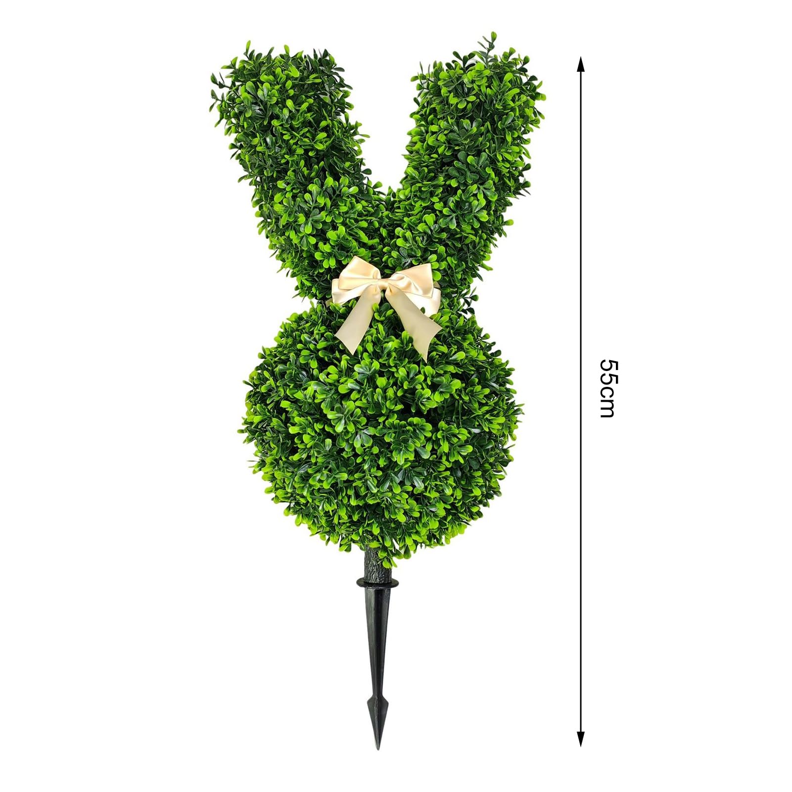 Topiaria a forma di coniglio, albero topiaria artificiale per esterni, albero topiaria artificiale a forma di coniglio, piante finte decorazione coniglio, verde artificiale coniglietto topiaria vaso