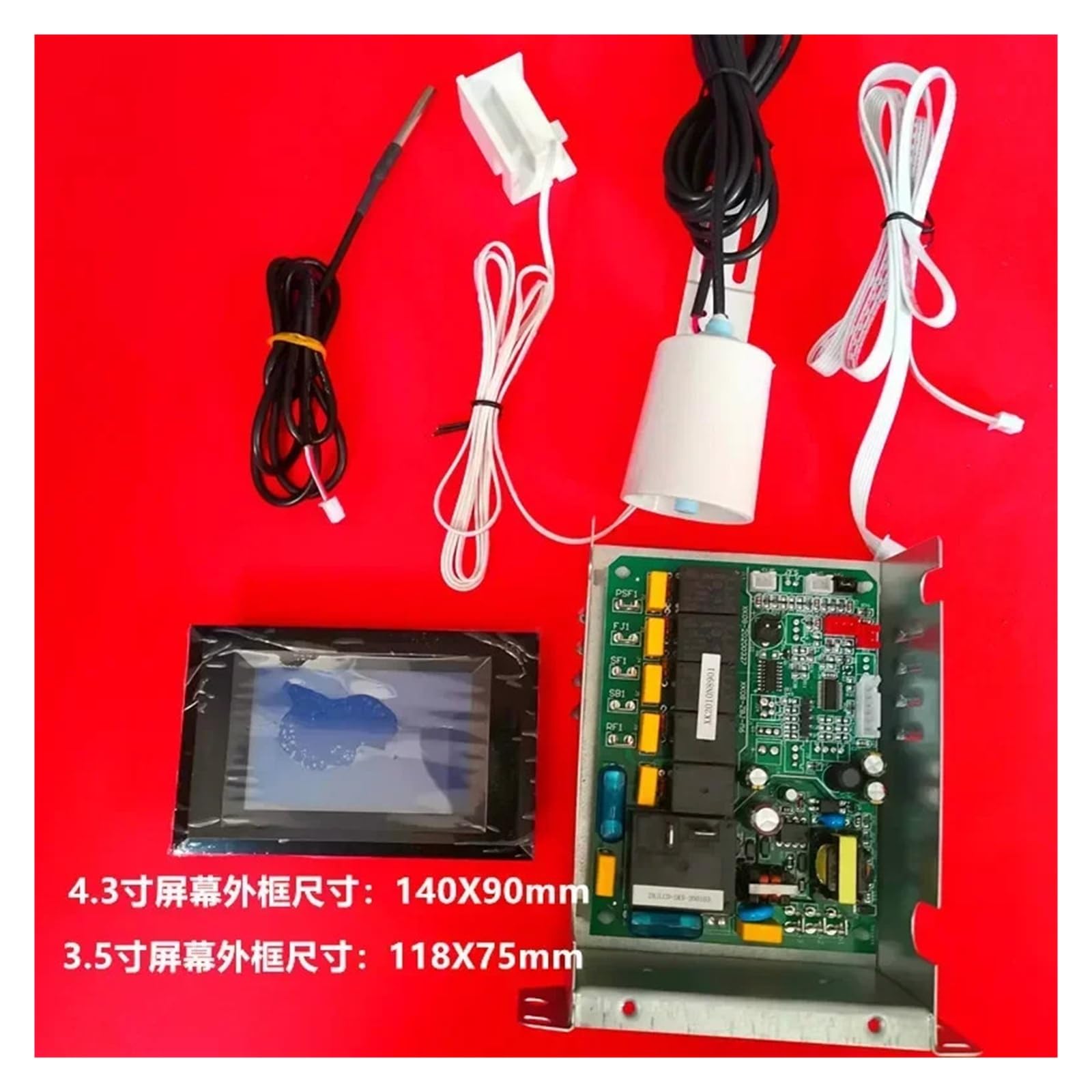 Máquina for Hacer Hielo, Pantalla Digital LCD, Placa De Ordenador, Placa De Circuito, Máquina for Hacer Hielo Con Agua, Pantalla Táctil, Placa Base, Refrigeración Por Aire(Display 4.3 inches)