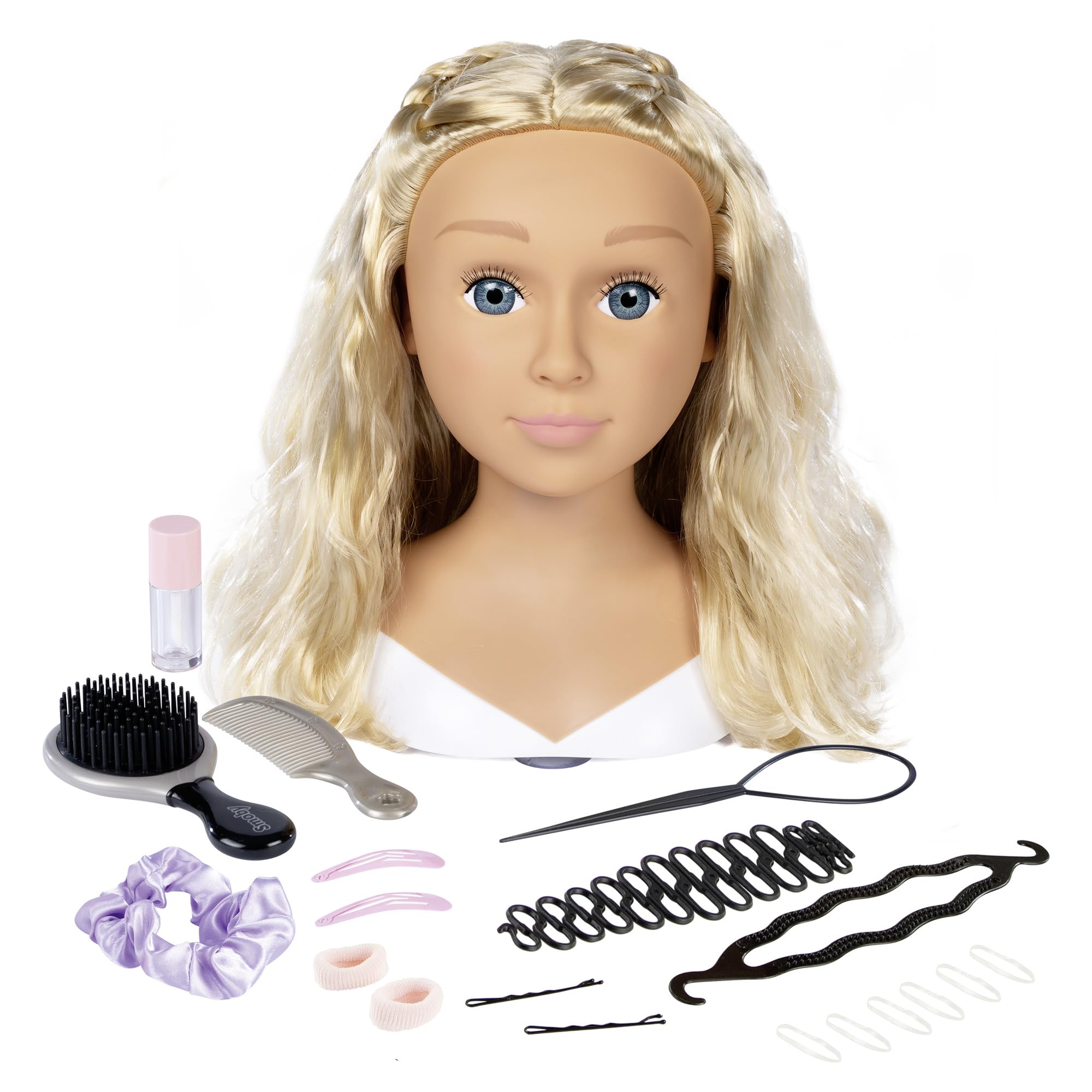 Smoby - My Beauty - Testa Da Styling Bionda - Giocattolo Per Bambini - 19 Accessori - Trucco Termosensibile - Ventose - Dai 3 Anni-image