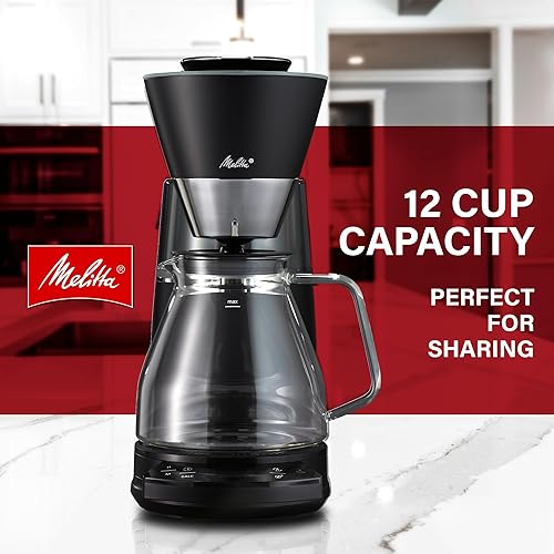 Miniatura 3 de Melitta Vision - Cafetera de goteo de 12 tazas, automática y programable, capacidad de 96 onzas con 5 filtros de café