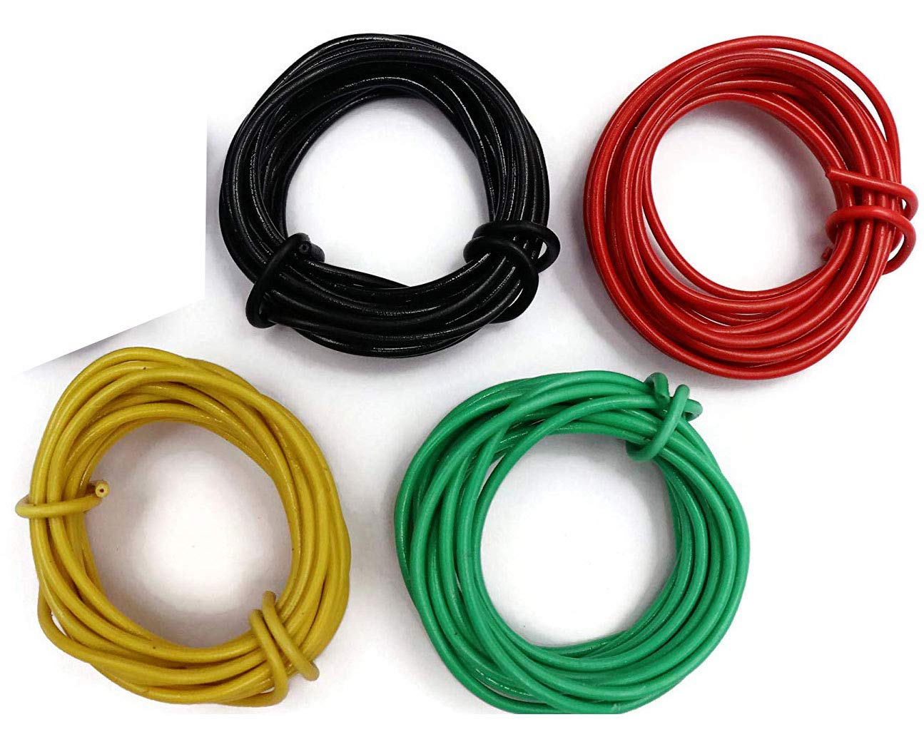 Hookup Wire Breadboard Wire 20 Meter Multistrand Wires For Diy Electronics Projects (4 Colors 5 Meter Each) Red