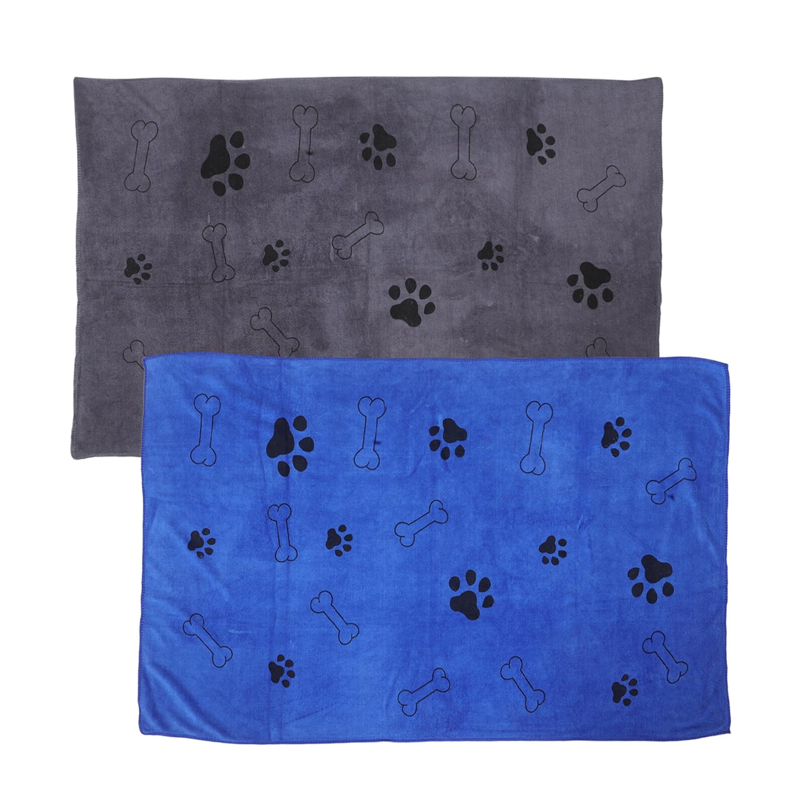 Drap de bain pour chien en microfibre ultra absorbante et textile épais