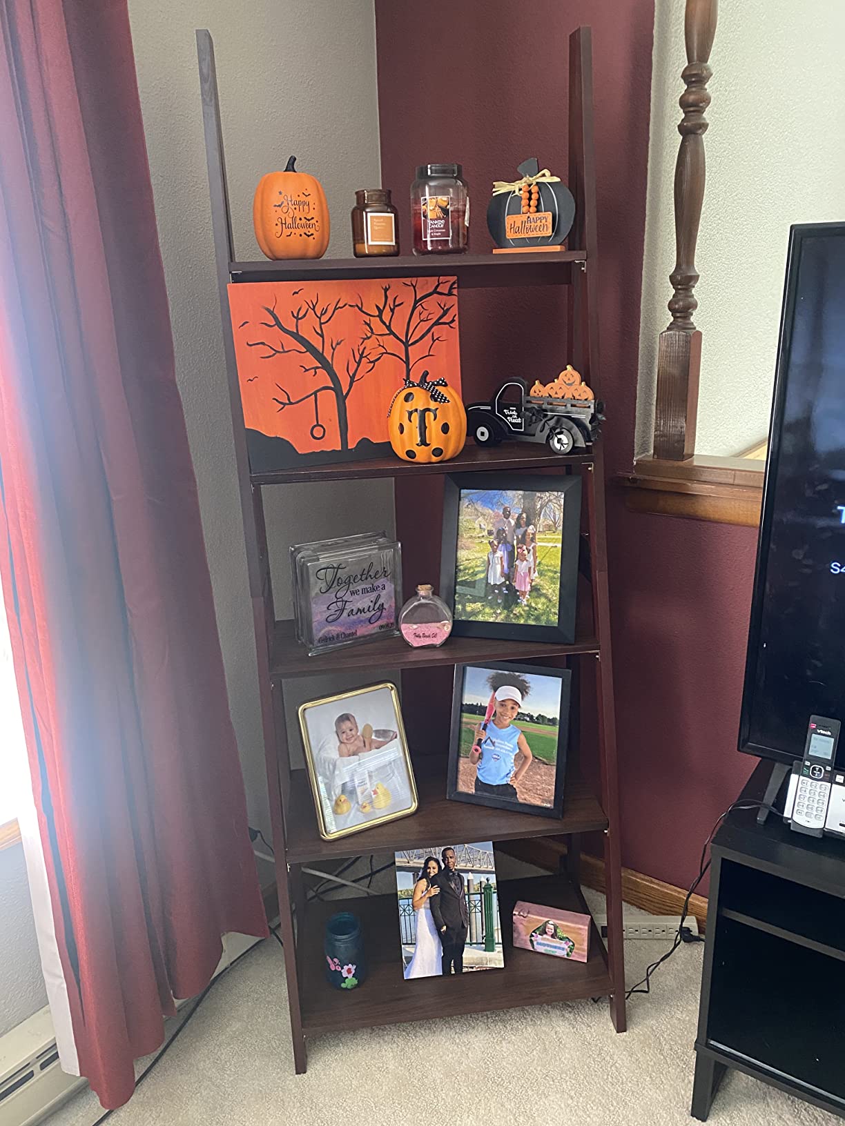 12/mo Finance Amazon Basics Modern 5Tier Ladder Bookshelf Organizer