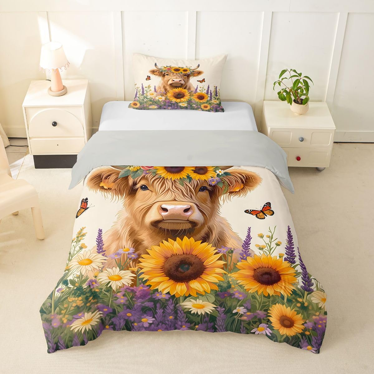 Homewish Hochlandrind Bettwäsche 155x220