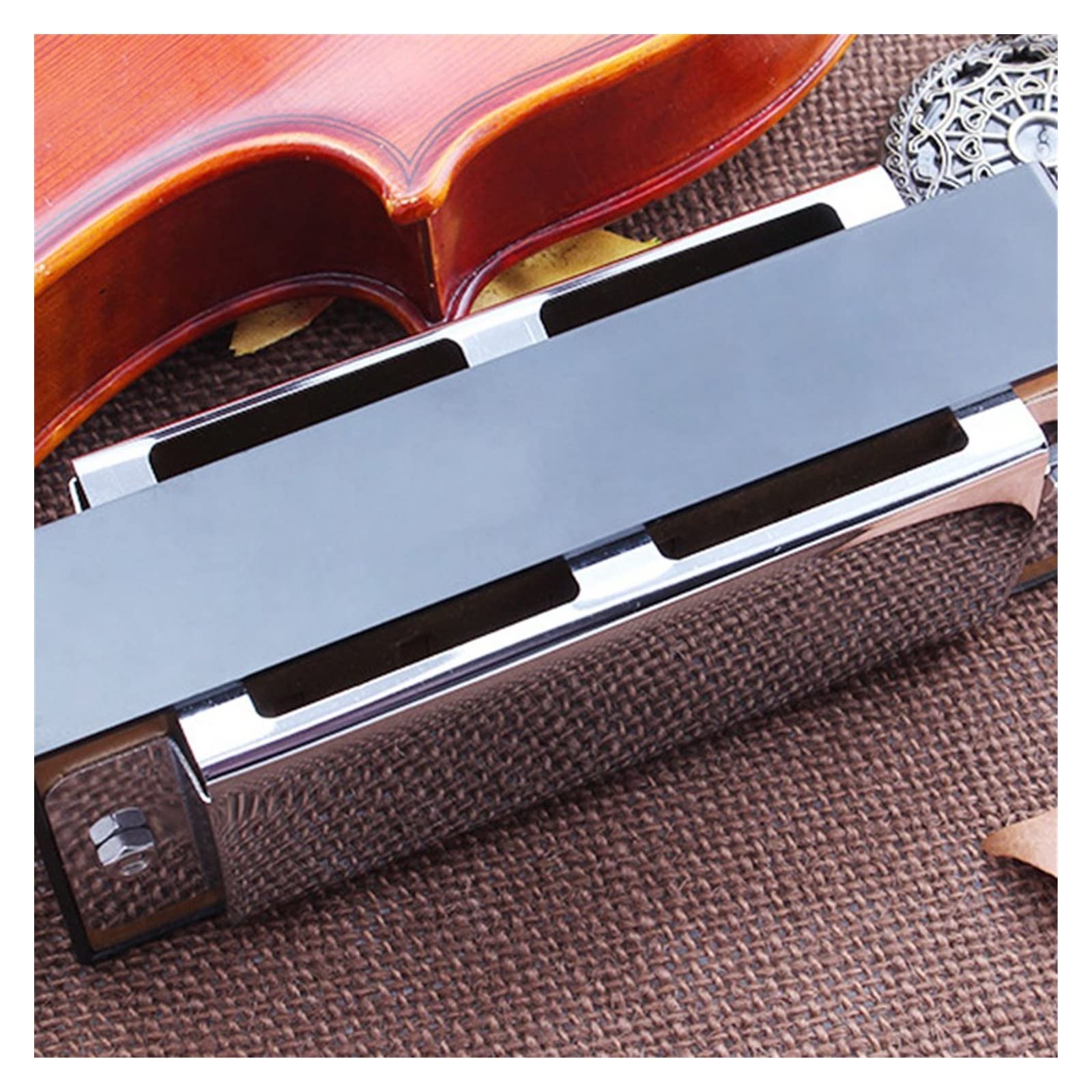 Mini Bass Harmonica Pocket Bass 12 Fori Bocca Organo Strumenti Musicali per Principianti Armonica per Principianti