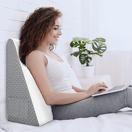 Miniatura 2 de Forias Funda de almohada de cuña para almohada de cuña de 12 pulgadas para dormir, funda de almohada de cuña para reemplazo de almohada de cuña,