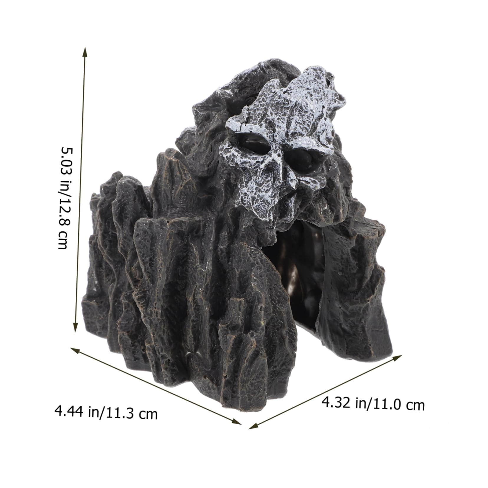 BESPORTBLE Lot De 2 Statues De Grotte Artificielles pour Aquarium Figurines Décoratives pour Aquarium Grotte sous-Marine Décoration De Grotte