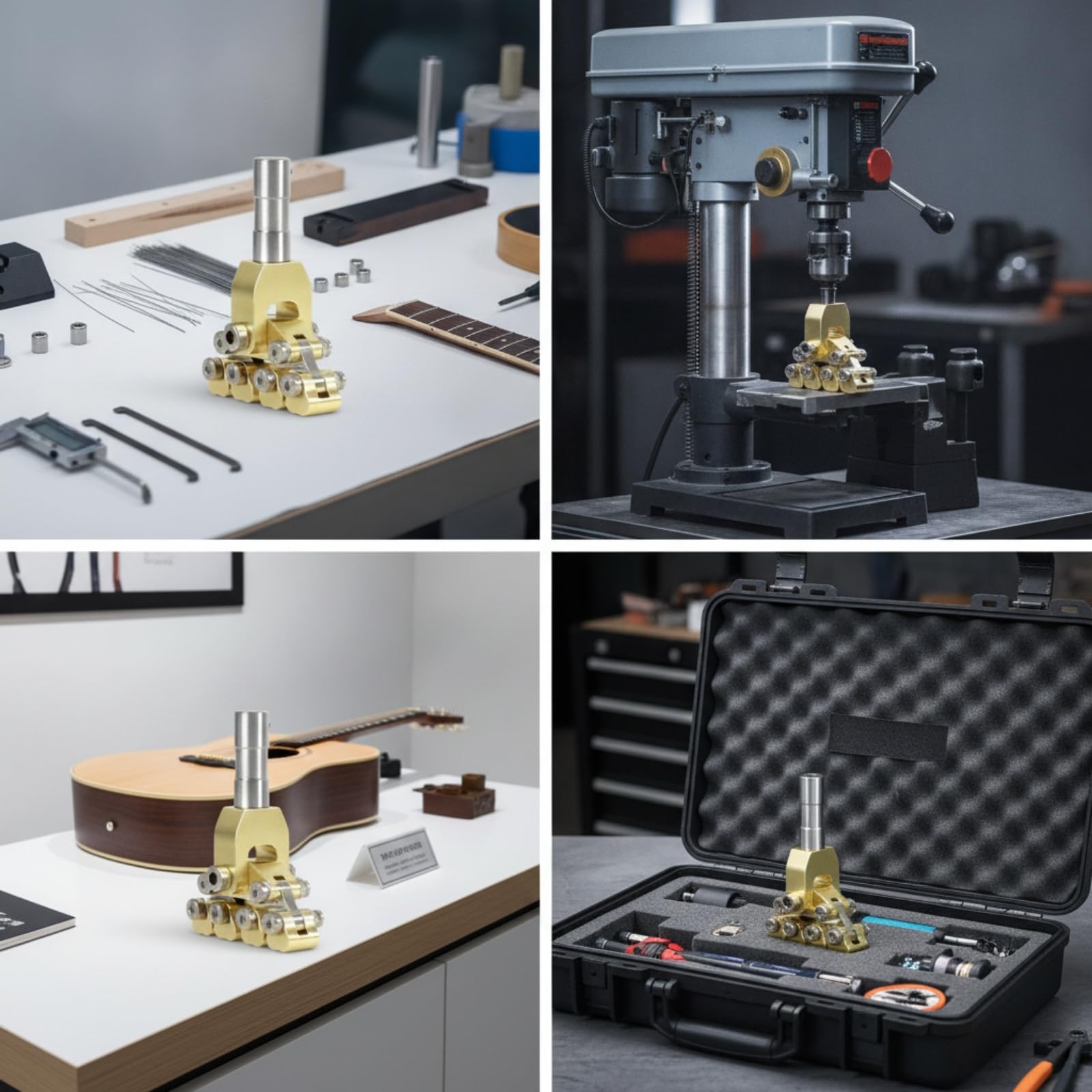 Cabezal r Fretes Compatible r Fretes Metálico Accesorio Reparación Instrumentos para Luthiers, V3 Modelo Mejorado B