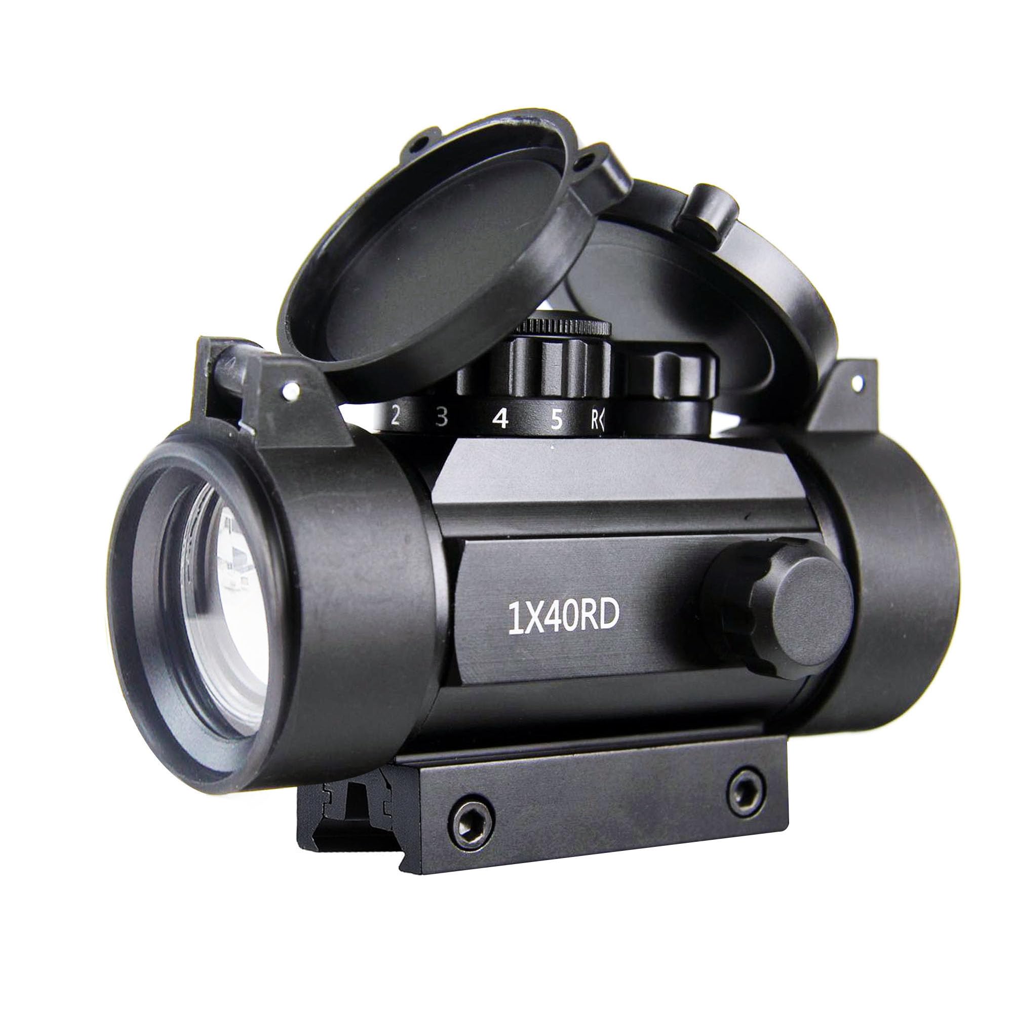 1x40mm Red Green Dot Reflex Sight, 4 MOA Red Dot Rifle Scope for 20mm Picatinny Weaver / 11mm Dovetai Rail