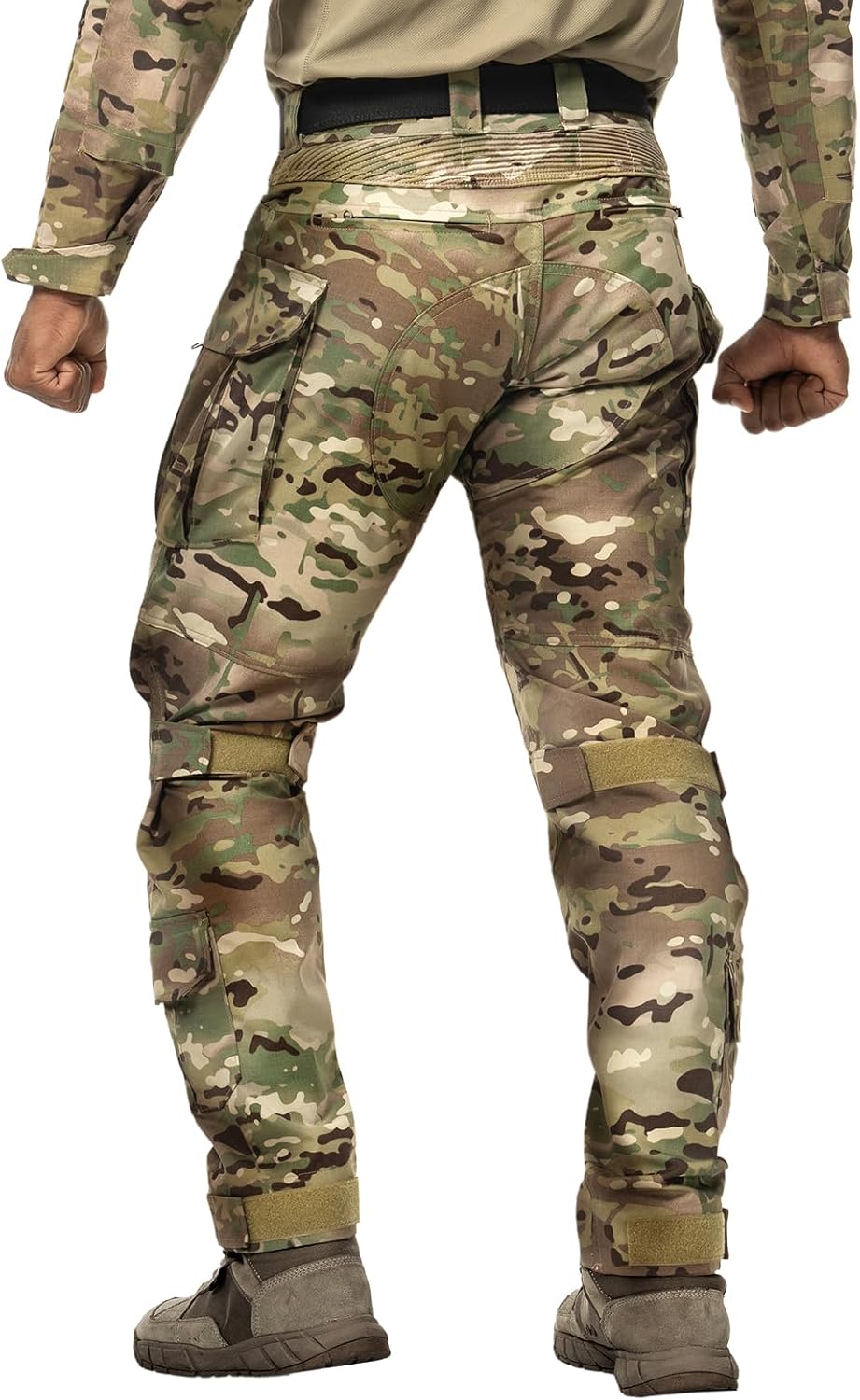 G5 Combat Pants Men's Tactical Trousers with Hidden Knee Pad Camo Tactical Gear for Airsoft Hunting Paintball