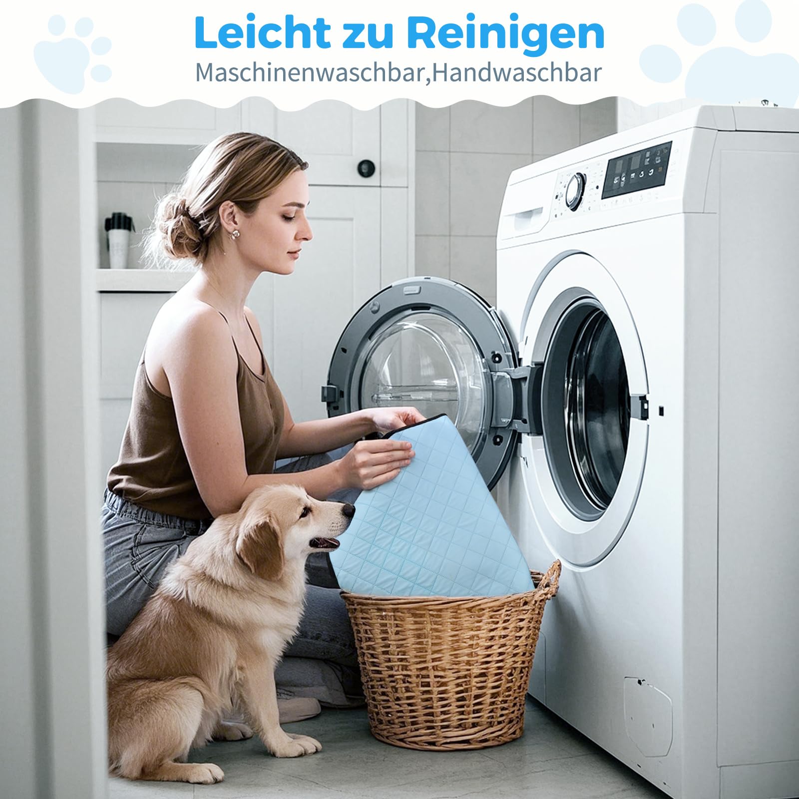 Kühlmatte für Hunde, Kühlmatte für Katzen Hundekühlmatte Selbstkühlend, Waschbar Kühldecke für Hunde Kühlmatte Sommer, rutschfeste Katzen Kühlmatte Bett Kühlkissen Hund