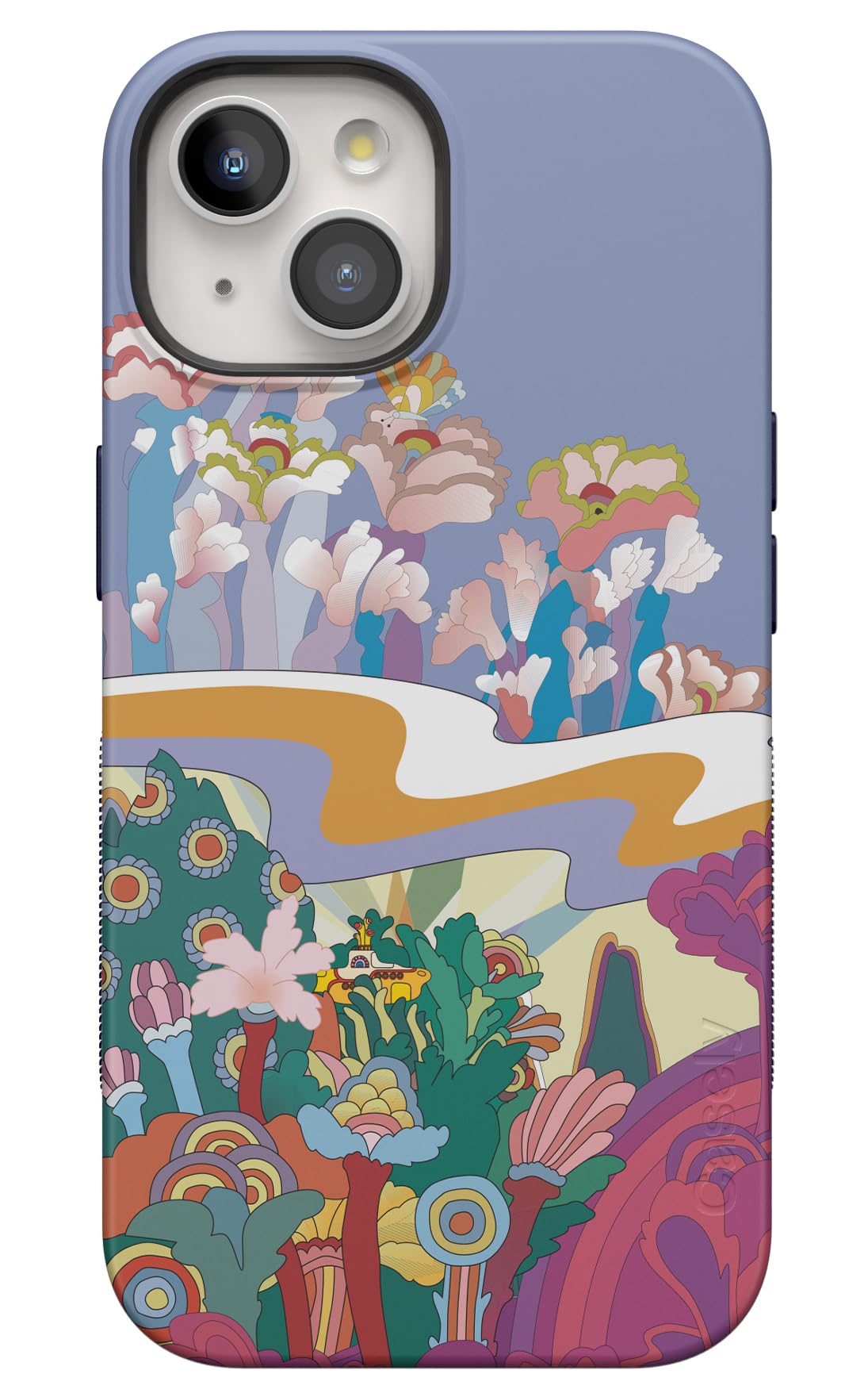 Casely iPhone 15 Case | Beatles | Beneath The Waves | Yellow Submarine | Bold Case | Compatible with MagSafeClimatePartner certified