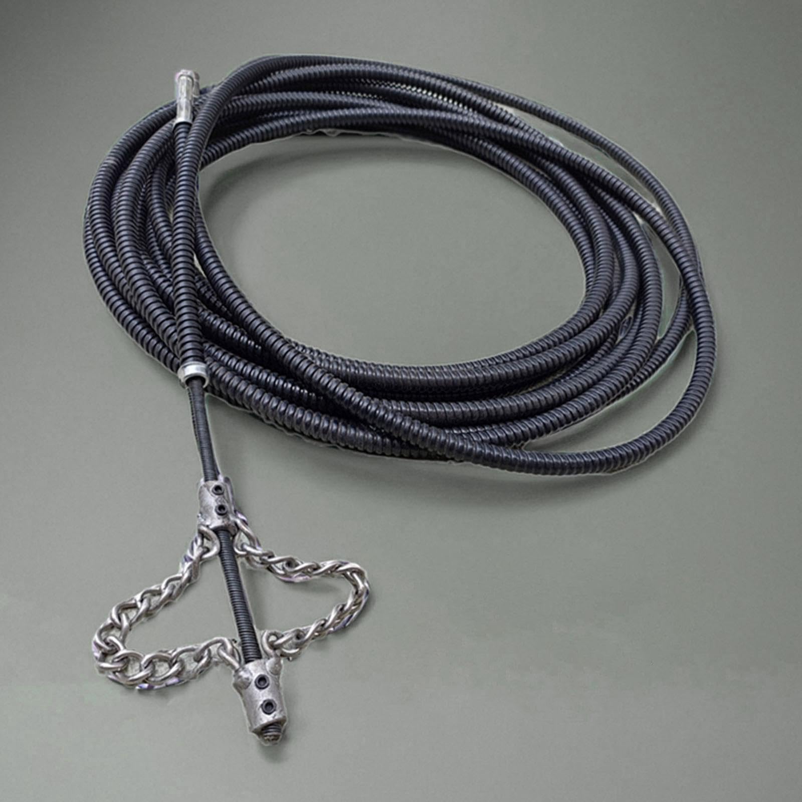 Desatascador Flexible de Tuberías, Taladro Barrena de Metal, Herramienta Manual Resistente para Eliminar Obstrucciones, Ideal para La Limpieza de La C, 7 M