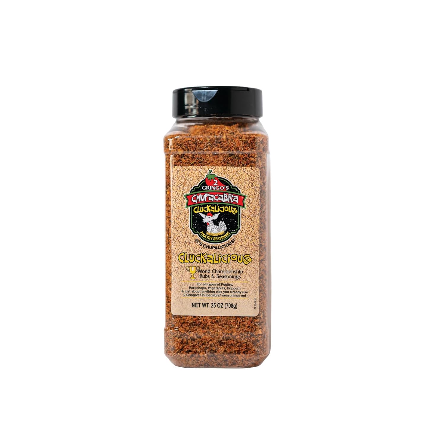 2 Gringos Chupacabra Cluckalicous Poultry Seasoning, 25 Ounces