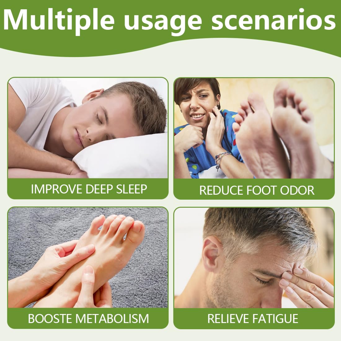 GXGM 10 Pezzi Cerotti Piedi, Principi Attivi Naturali Per Piedi,Patch Per Il Piede Per Dal Corpo Migliorano La Circolazione,Alleviare Lo Stress E Migliorare Il Sonno