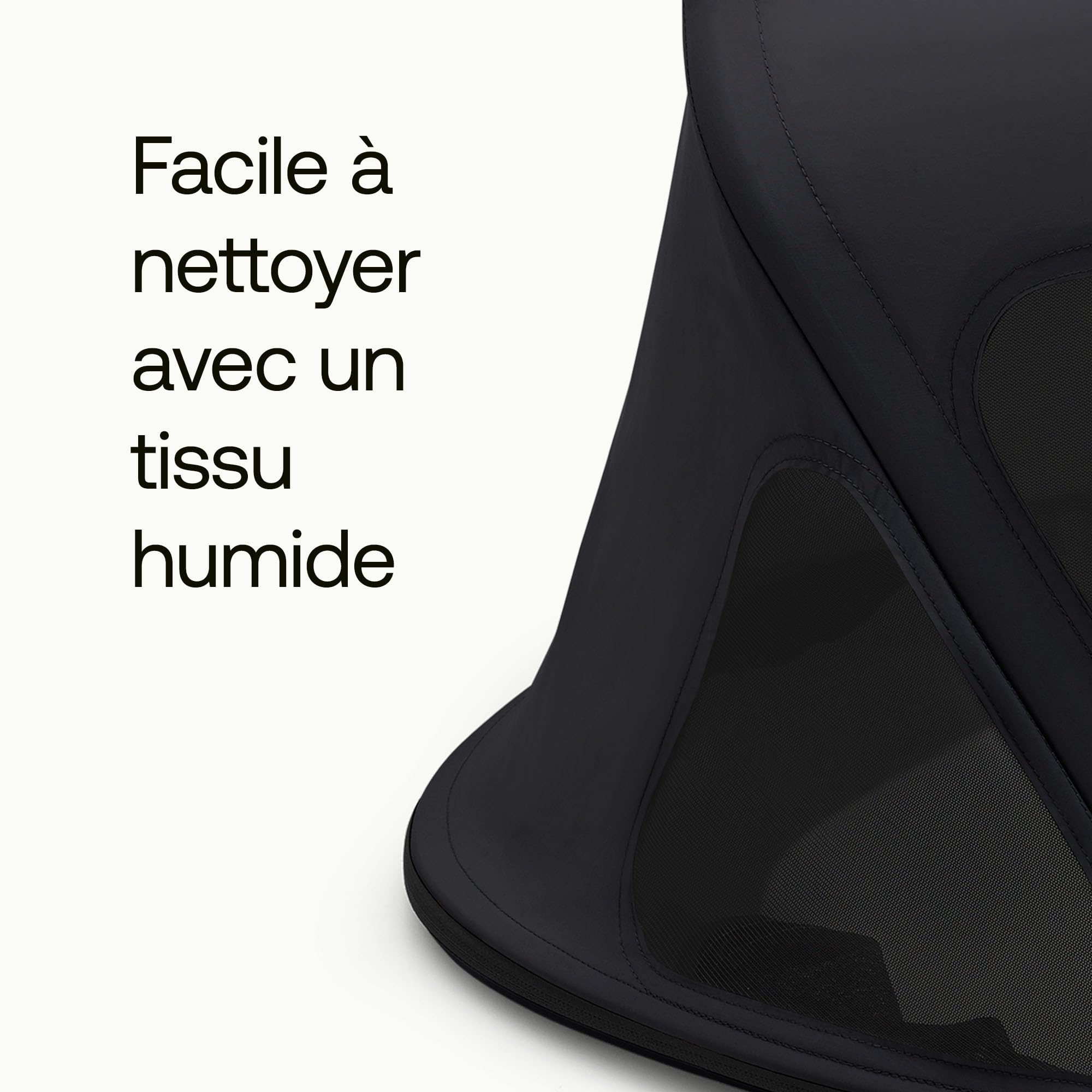 Bugaboo Capote à fenêtres Fox, extensible pour une couverture supplémentaire et une protection solaire optimale, hydrofuge, compatible avec toutes les poussettes Bugaboo Fox/Cameleon 3, nuit noire