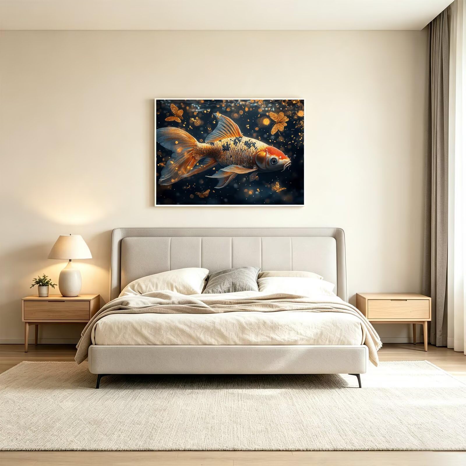 Puzzle 3000 elementów dla dorosłych, gry rodzinne, Koi Fish Dreamy, n-323
