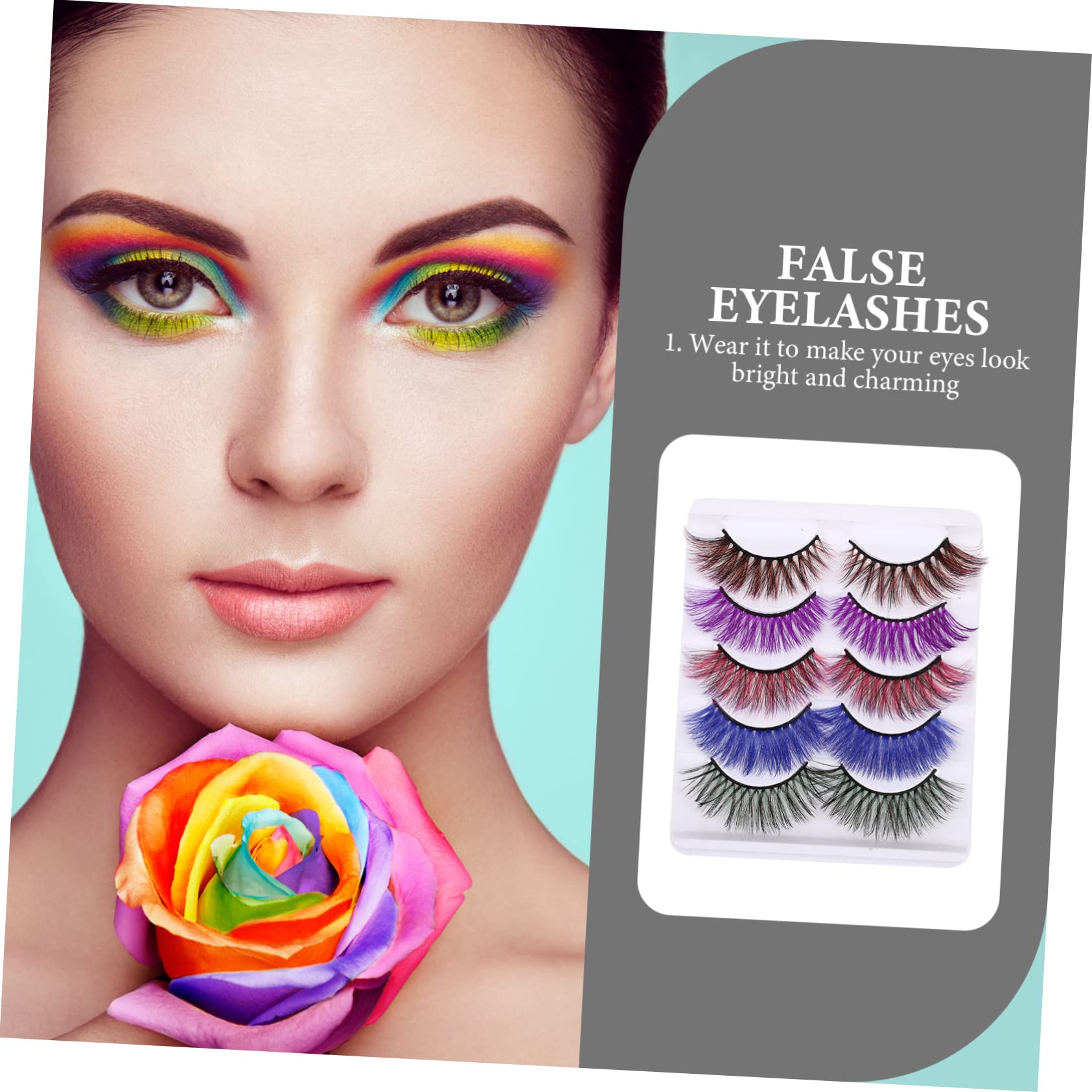POPETPOP 25paare Künstliche Wimpern Wiederverwendbare Selbstklebende Fake Lashes Für Natürliches Augen-make-up Dekorative Wimpernverlängerung Grafting Tool Für Mädchen Und -make-up