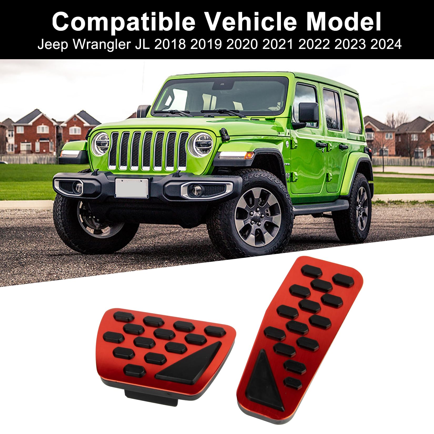 Amazon.com: Metal Foot Pedal Covers Wrangler JL 2018 2019