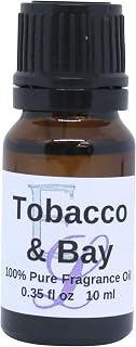 Tobacco and Bay Fragrance Oil by Eclectic Lady, 10 ml Premium, Long Lasting Diffuser Scent, Aromatherapy