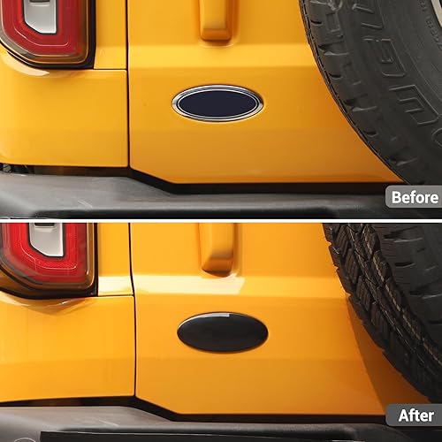 Miniatura 2 de Hoolcar Emblema superpuesto para puerta trasera, emblema para puerta trasera, accesorios exteriores compatibles con Ford Bronco, Bronco Sport