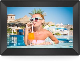 Uhale Digital Picture Frame 10.1 Inch WiFi Digital Photo Frame Slideshow, IPS HD Display Digital Frame with 16GB Storage, Ideal Gifts for Women Men Birthday Family (Space Black, 10.1inch)