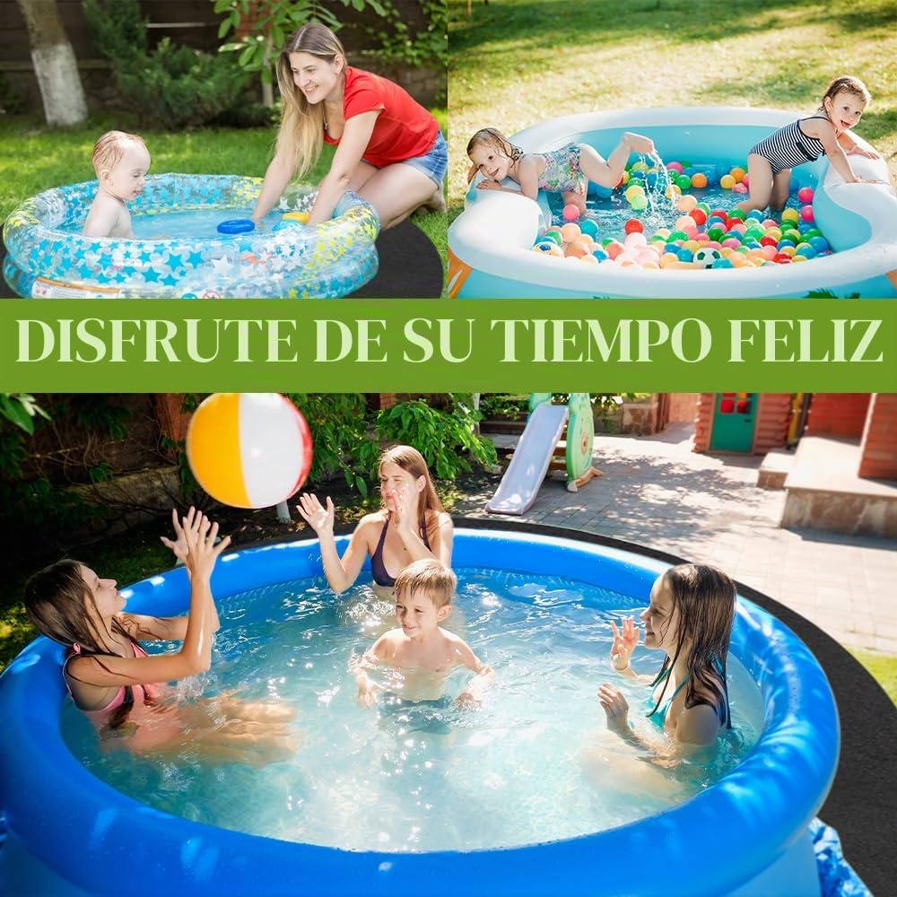 Base de Piscina Redonda, Revestimientos Redondos para Piscinas Elevadas, Almohadilla para Revestimiento de Piscina, para Piscinas sobre El Suelo, Alfombrilla Fieltro Absorbente Agua(Negro)
