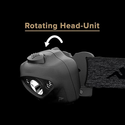 Miniatura 5 de Princeton Tec Vizz - Linterna frontal regulable de 550 lúmenes, resistencia al agua IPX7, accesorio esencial para exteriores para senderismo,