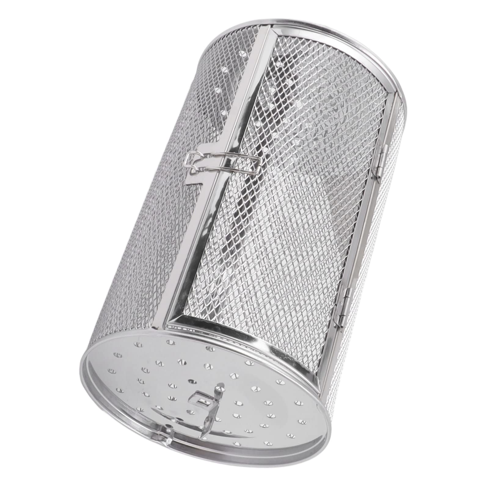 Griglia Rotante per Barbecue, Gabbia in Acciaio Inox Resistente (C)