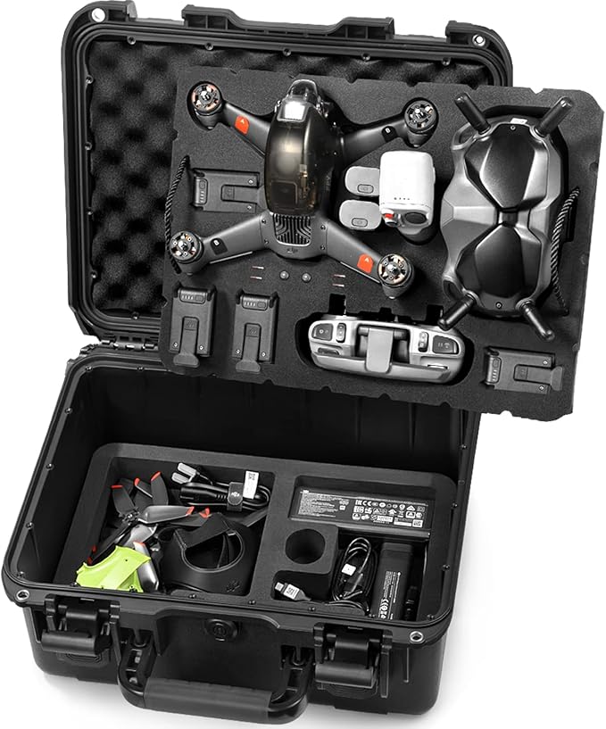 LEKUFEE Waterproof Hard Case Compatible with DJI FPV