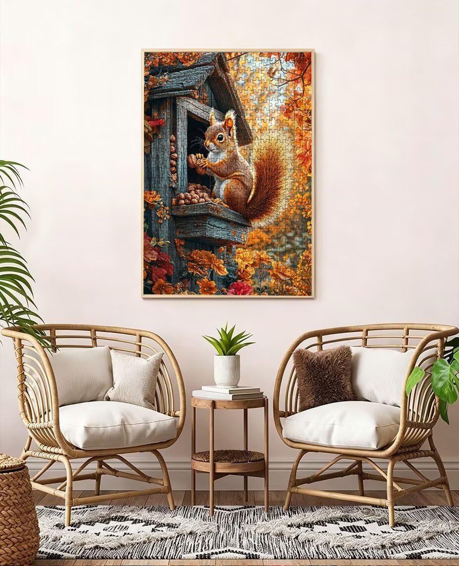 Puzzle 4000 Teile Erwachsene, NüSse EichhöRnchen Jigsaw Puzzle 4000 Teile, Impossible Klassische Puzzles, Komplex Herausfordernd Puzzles, Familie Aktivität Spiele, Wanddekoration Geschenke BXHZW2-328