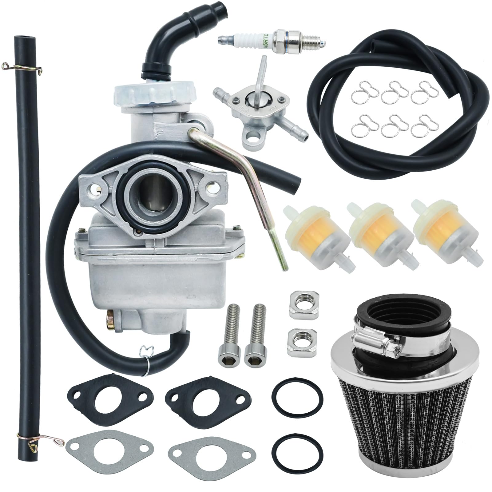 Amazon.com: laffoonparts PZ20 Carburetor Carb Air filter Fuel Line