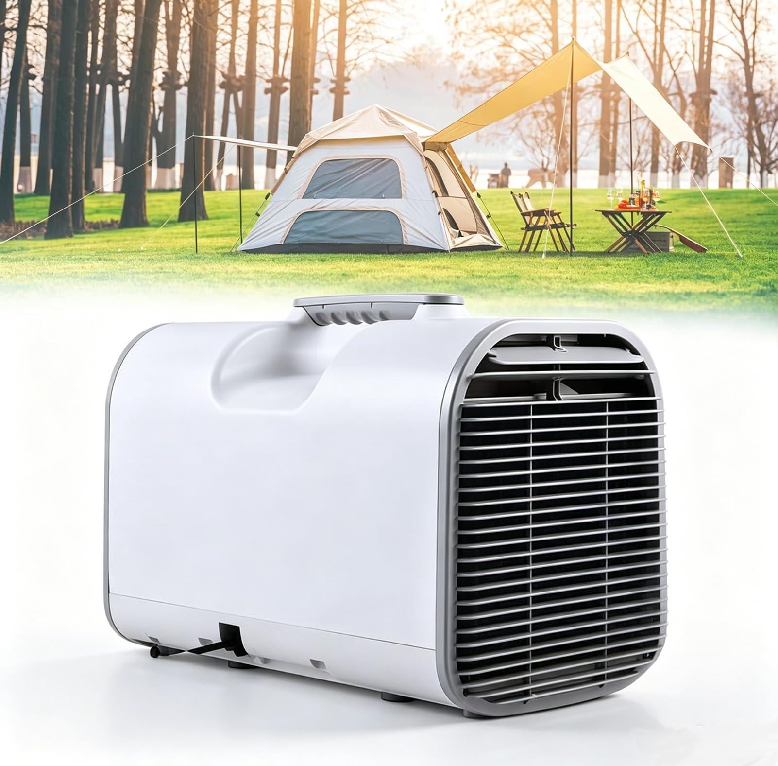 GZGHRZQS Campervan Air Conditioner, Portable Car Air Conditioners, AC/DC 220V/12V/24V, for Travel, Camping, Campervans, Tents and Pets – Compact Indoor/Outdoor Air Conditioner with Rapid Cooling
